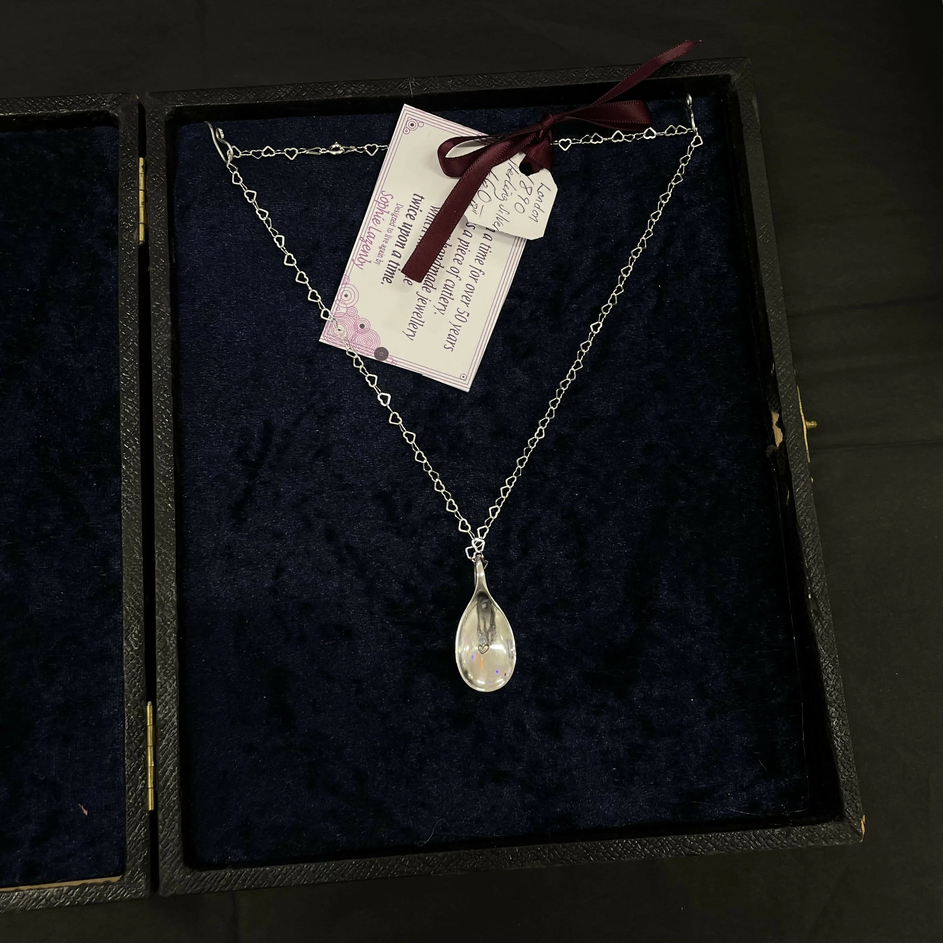 Boxed Sterling Silver Cutlery Necklace - Image 3