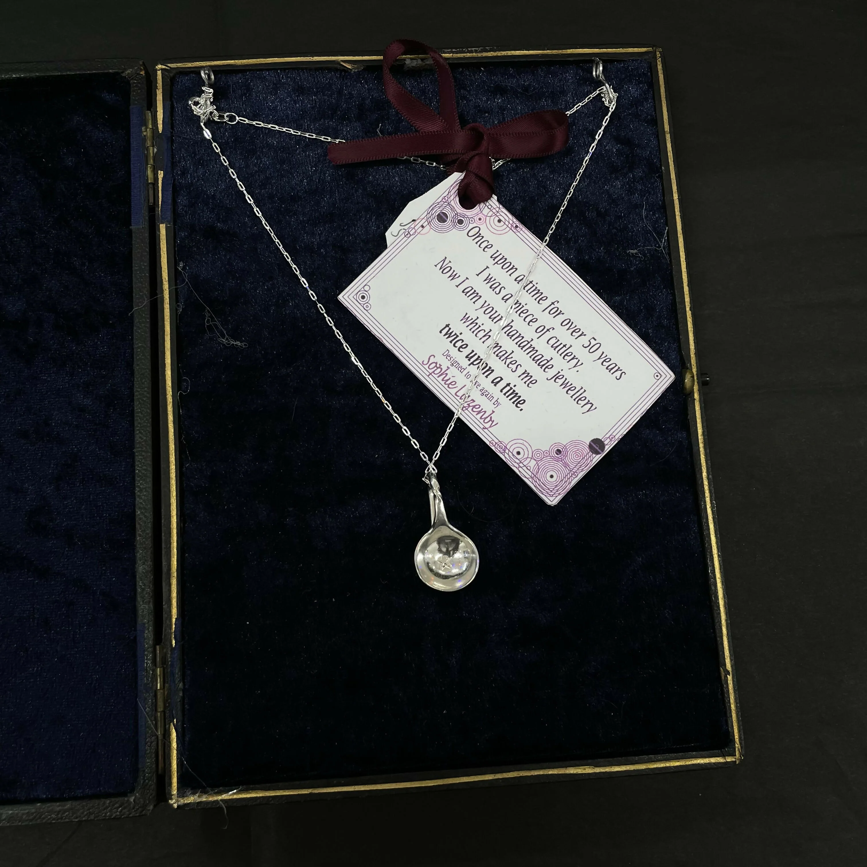 Boxed Sterling Silver Cutlery Necklace - Image 4