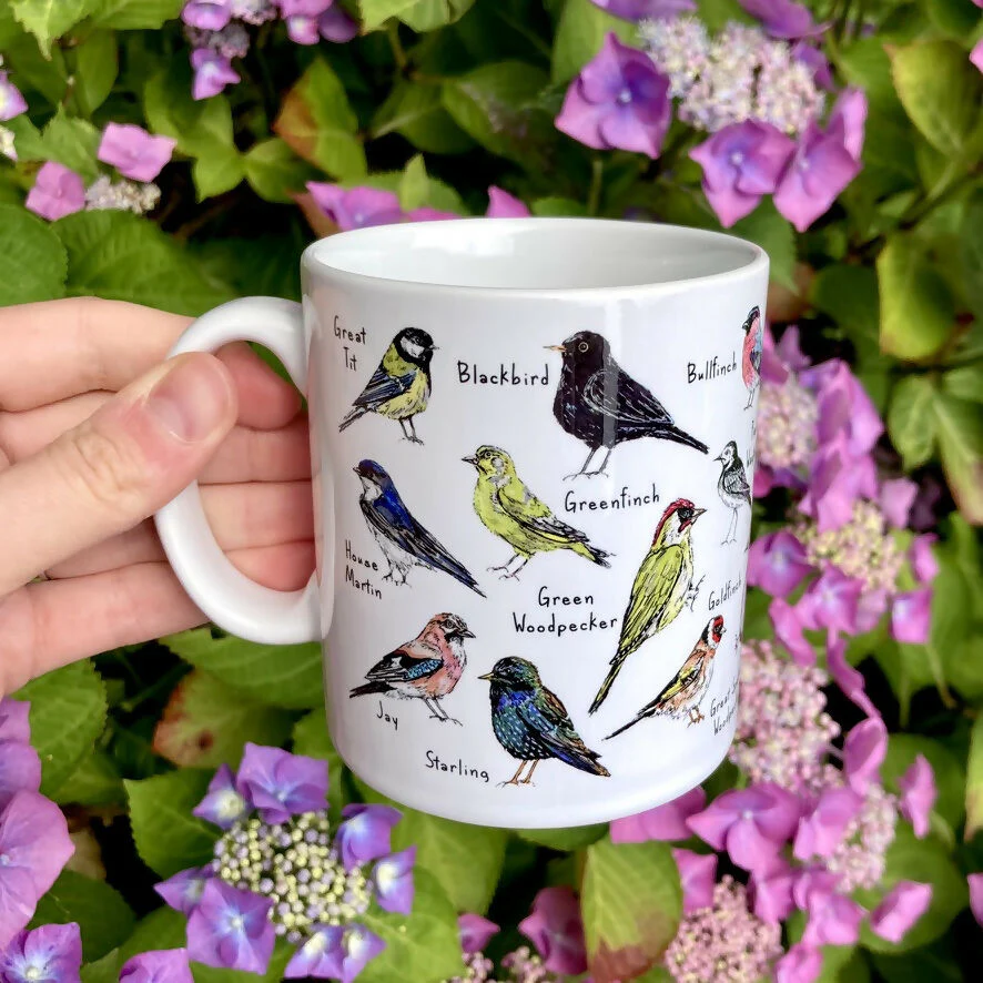 British Garden Birds Illustrated Mug - Image 3