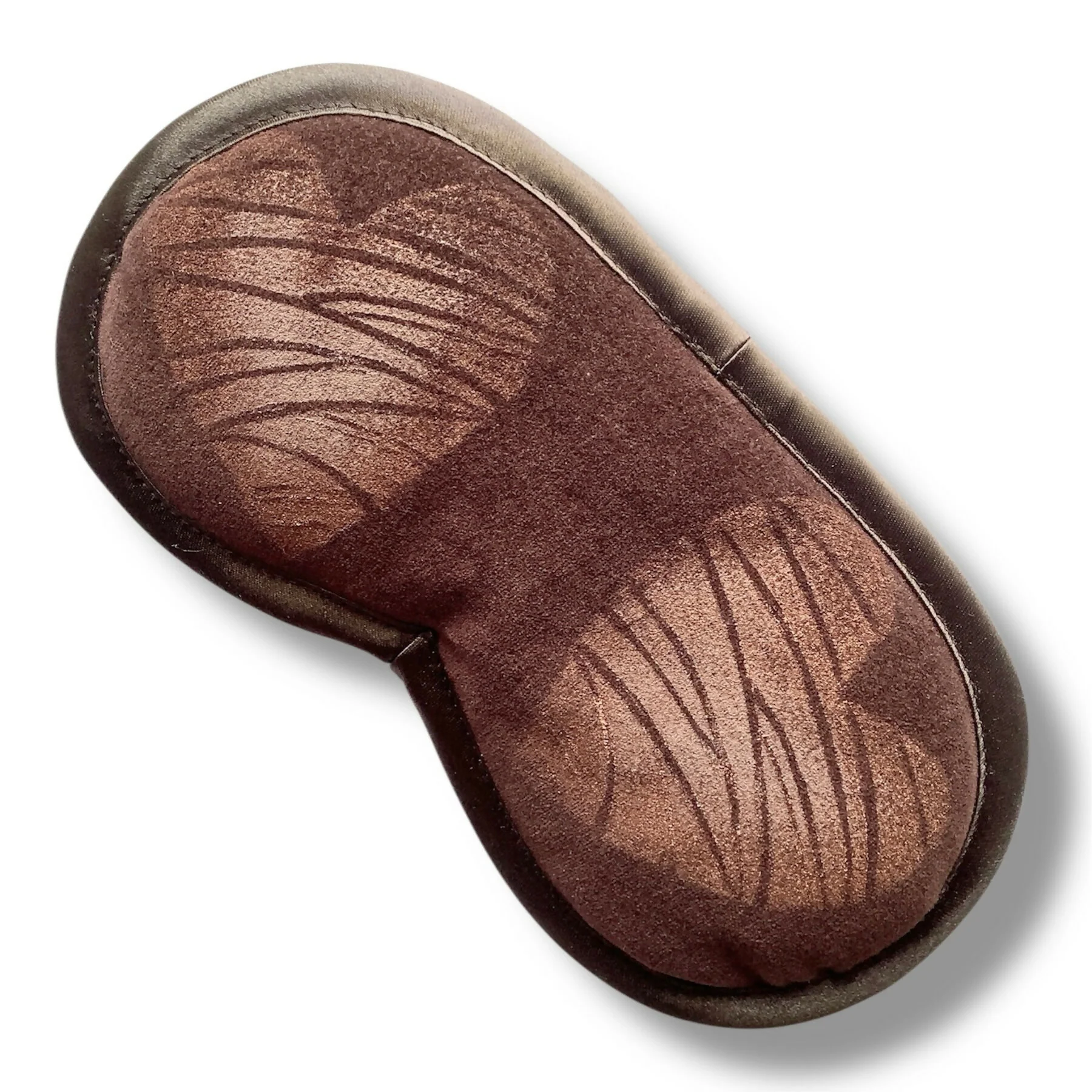 Brown Love Hearts Velvet Lavender Eye Mask