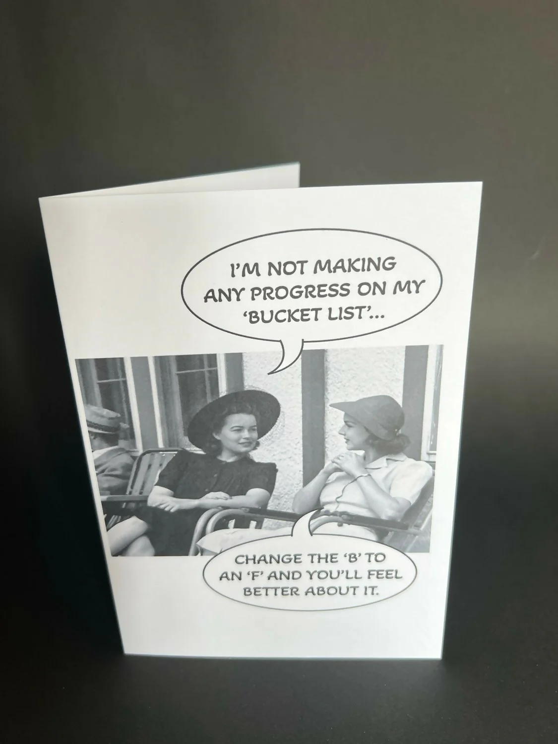 Bucket list - Cheeky Card