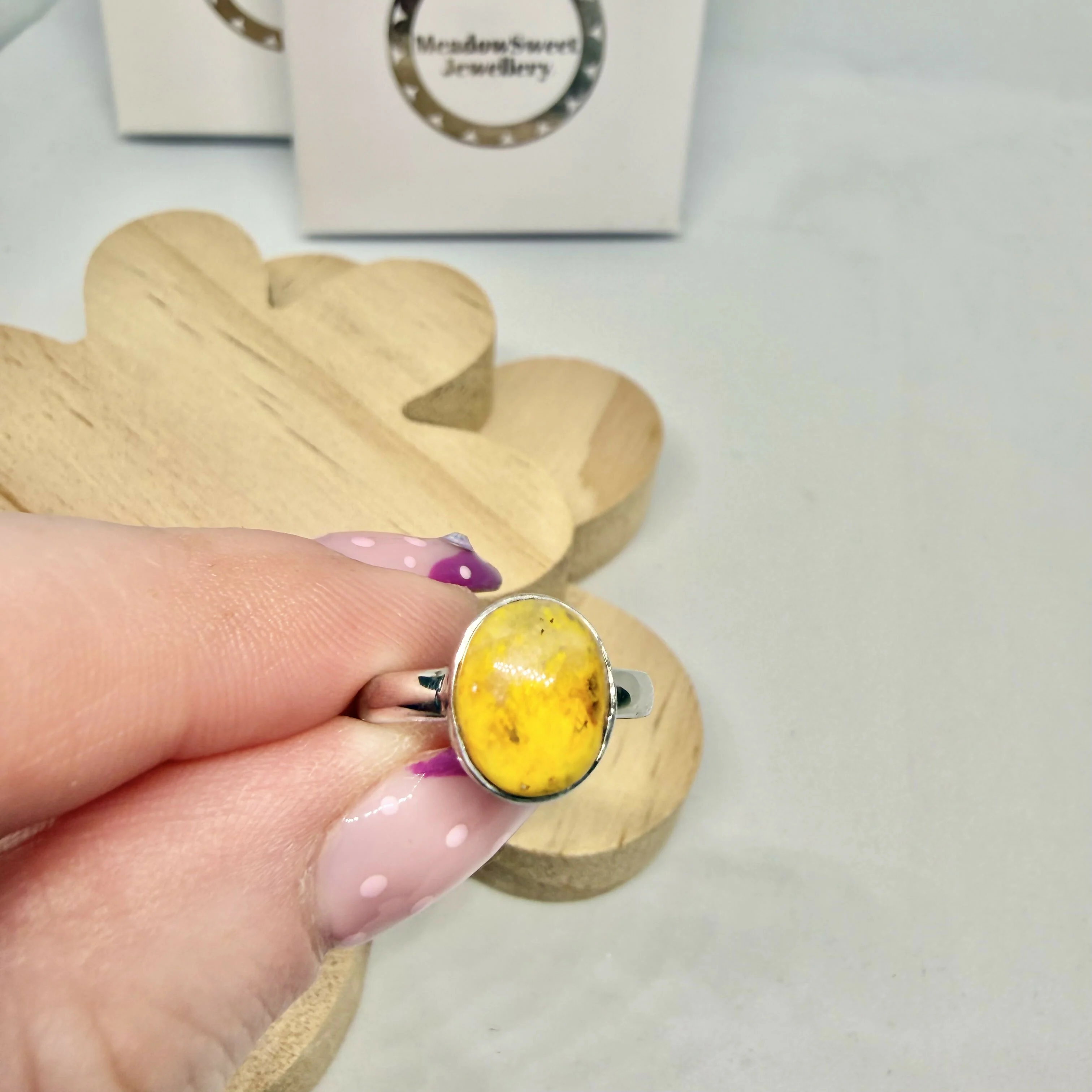 BUMBLEBEE JASPER RING SIZE L - Image 2
