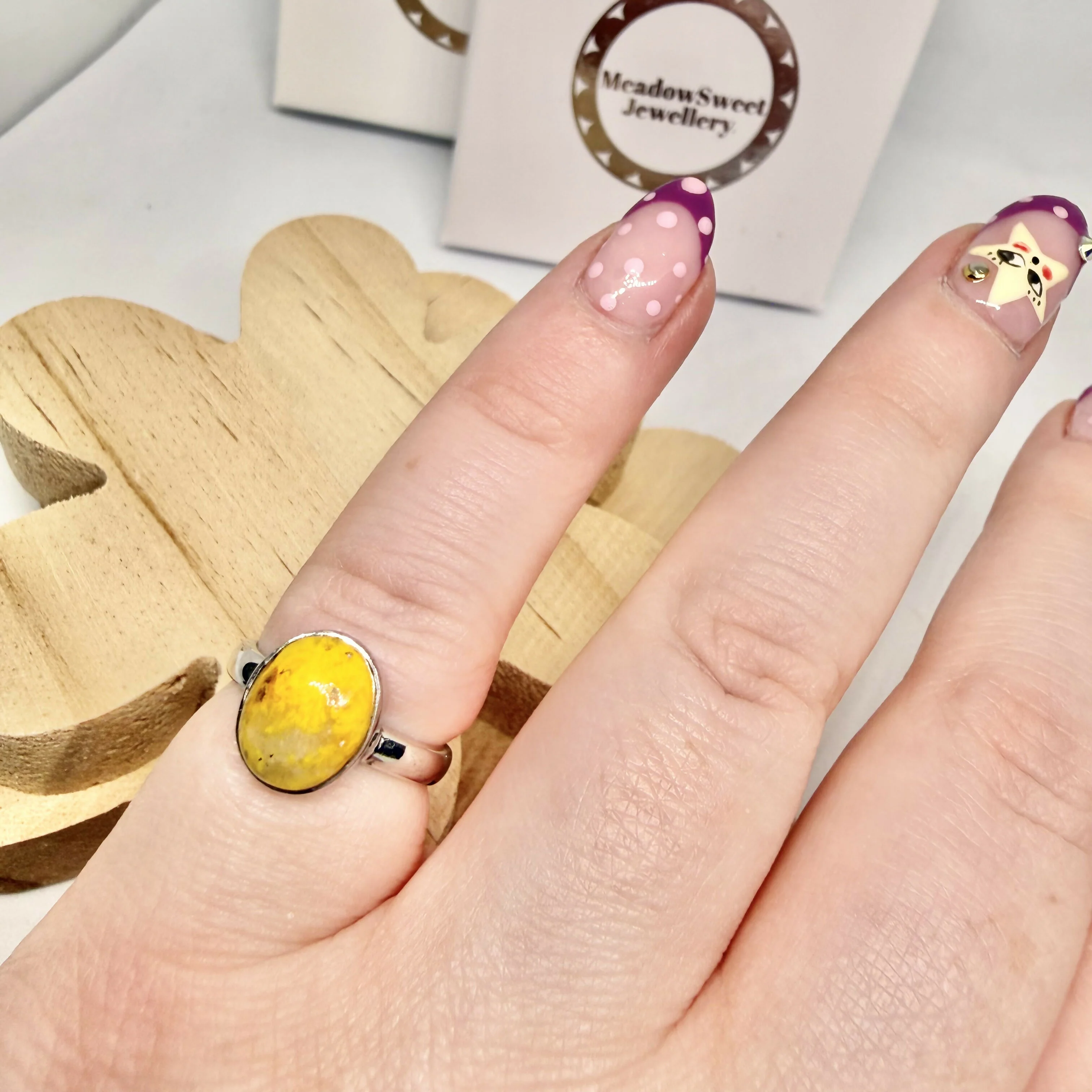 BUMBLEBEE JASPER RING SIZE L - Image 3