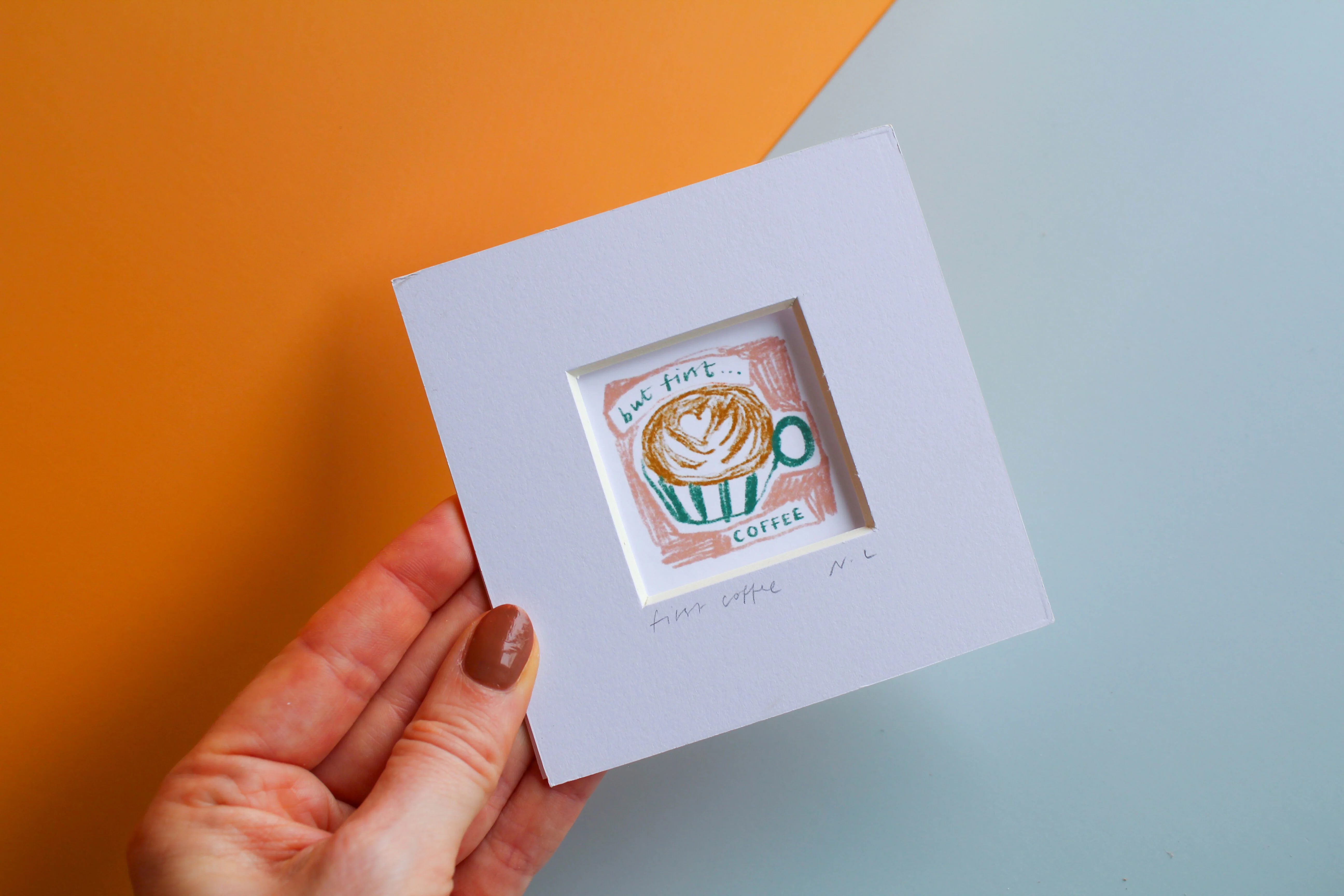 But first... Coffee Mini Print - Image 2