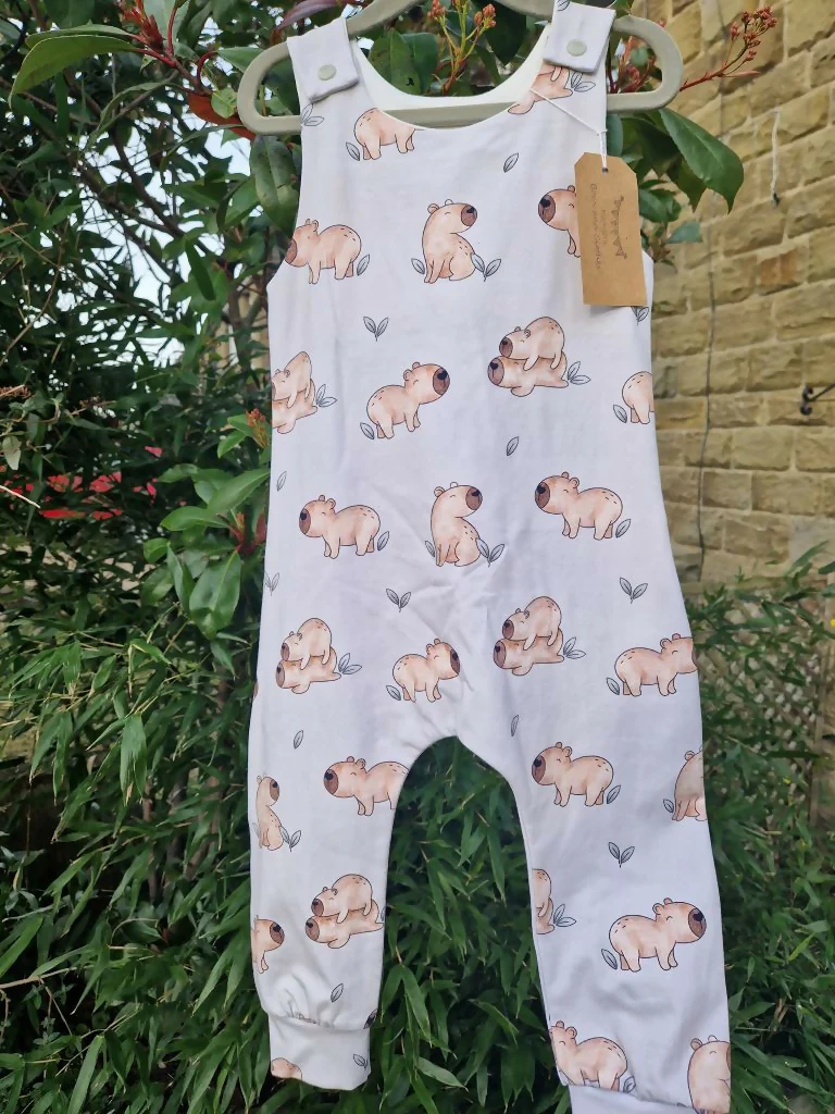 CAPYBARA (OLIVE) ROMPER 2-3 years