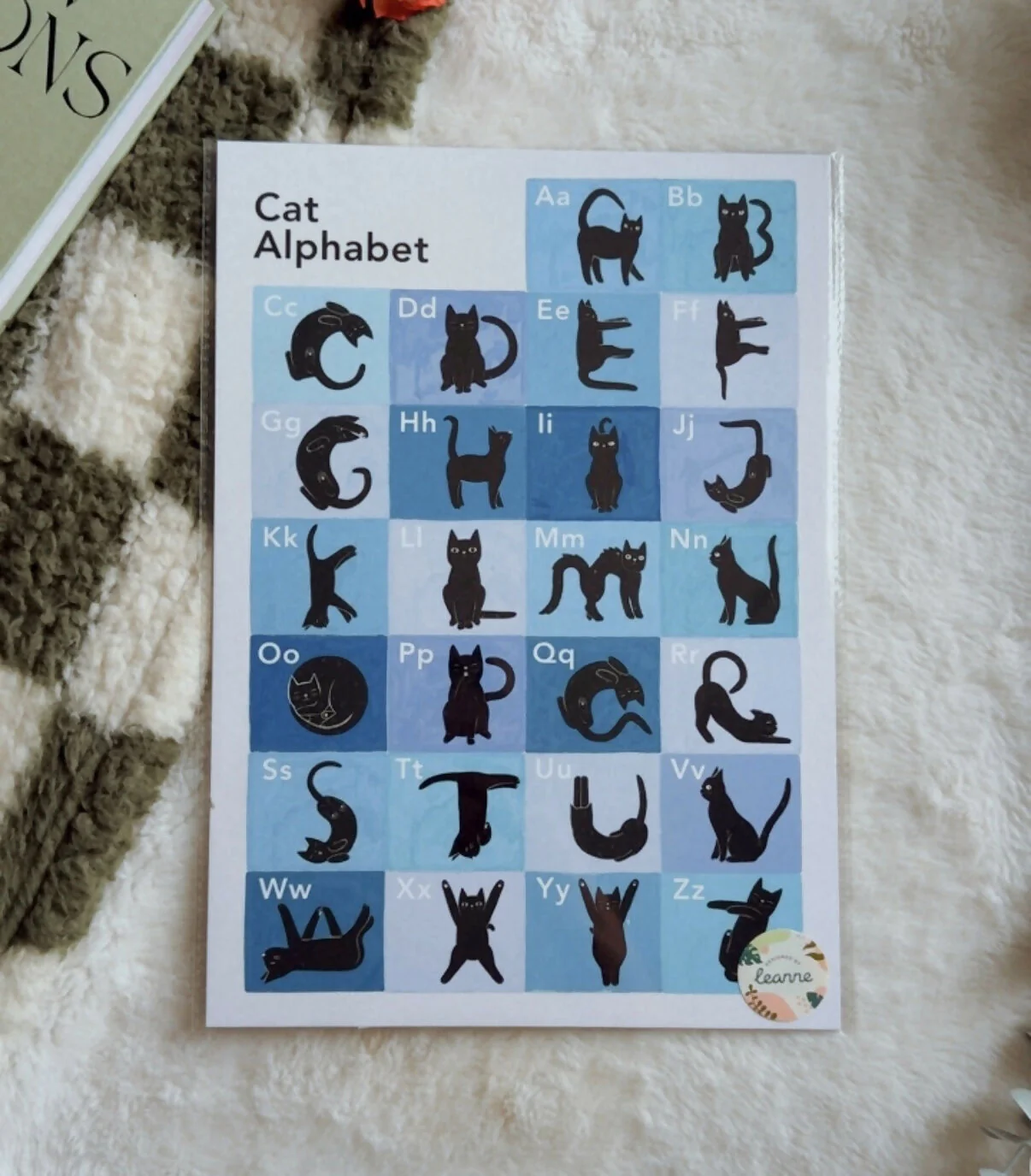 Cat Alphabet Print - Image 3