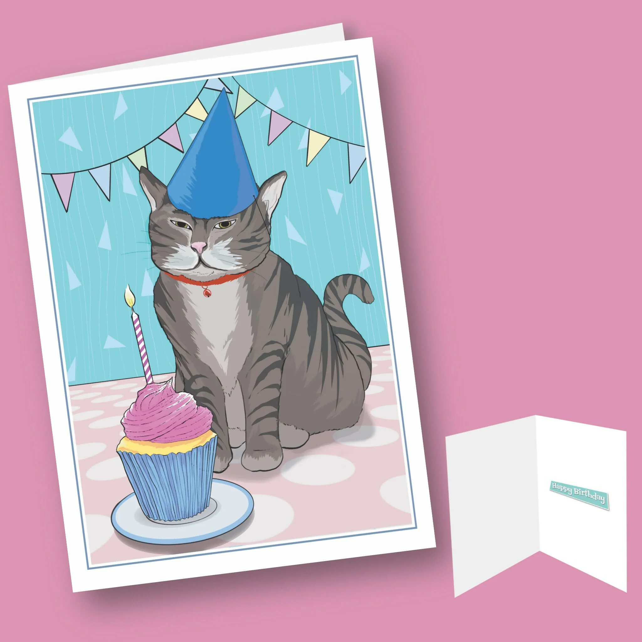 Cat Birthday Card - Image 4