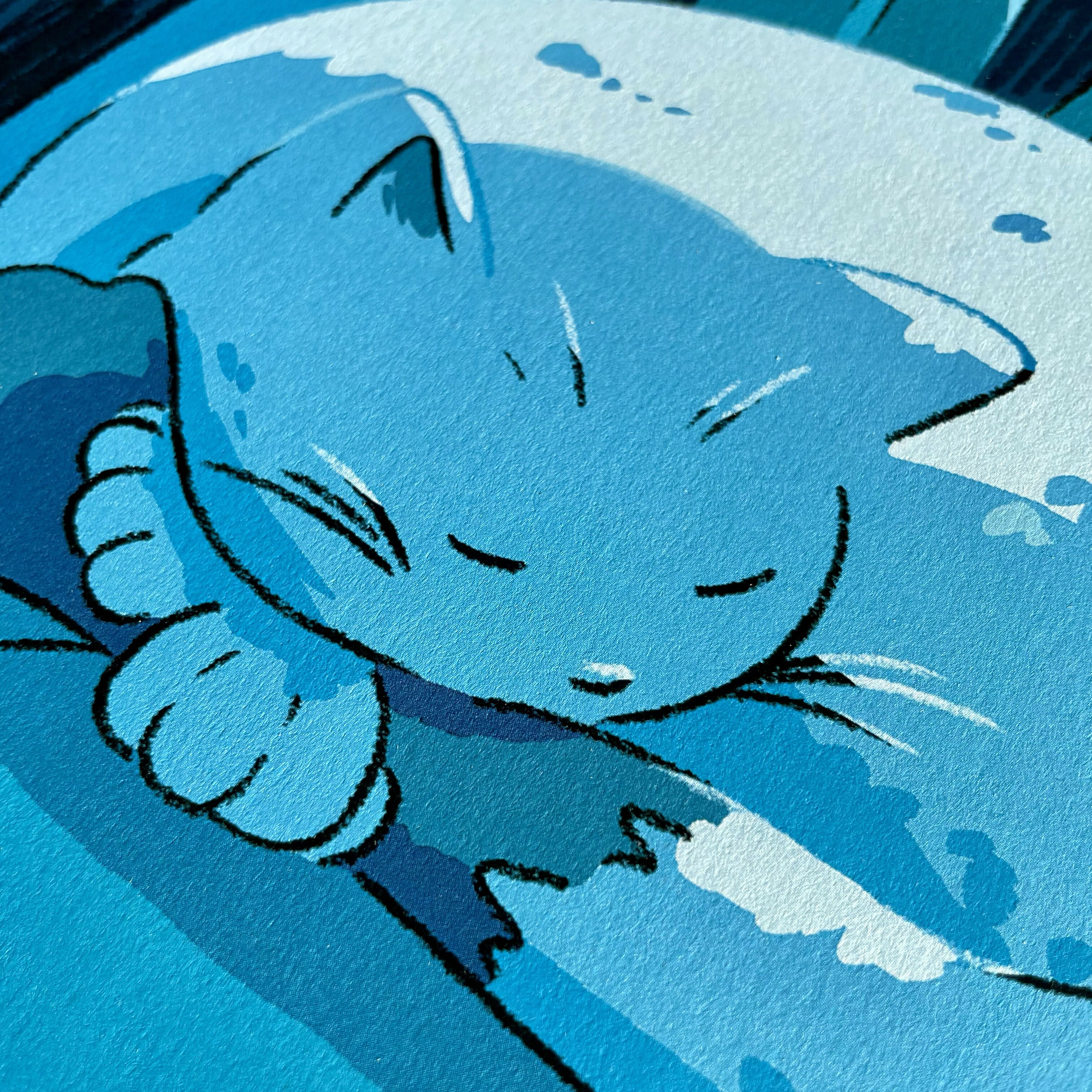 Cat Nap A3 Print - Image 3