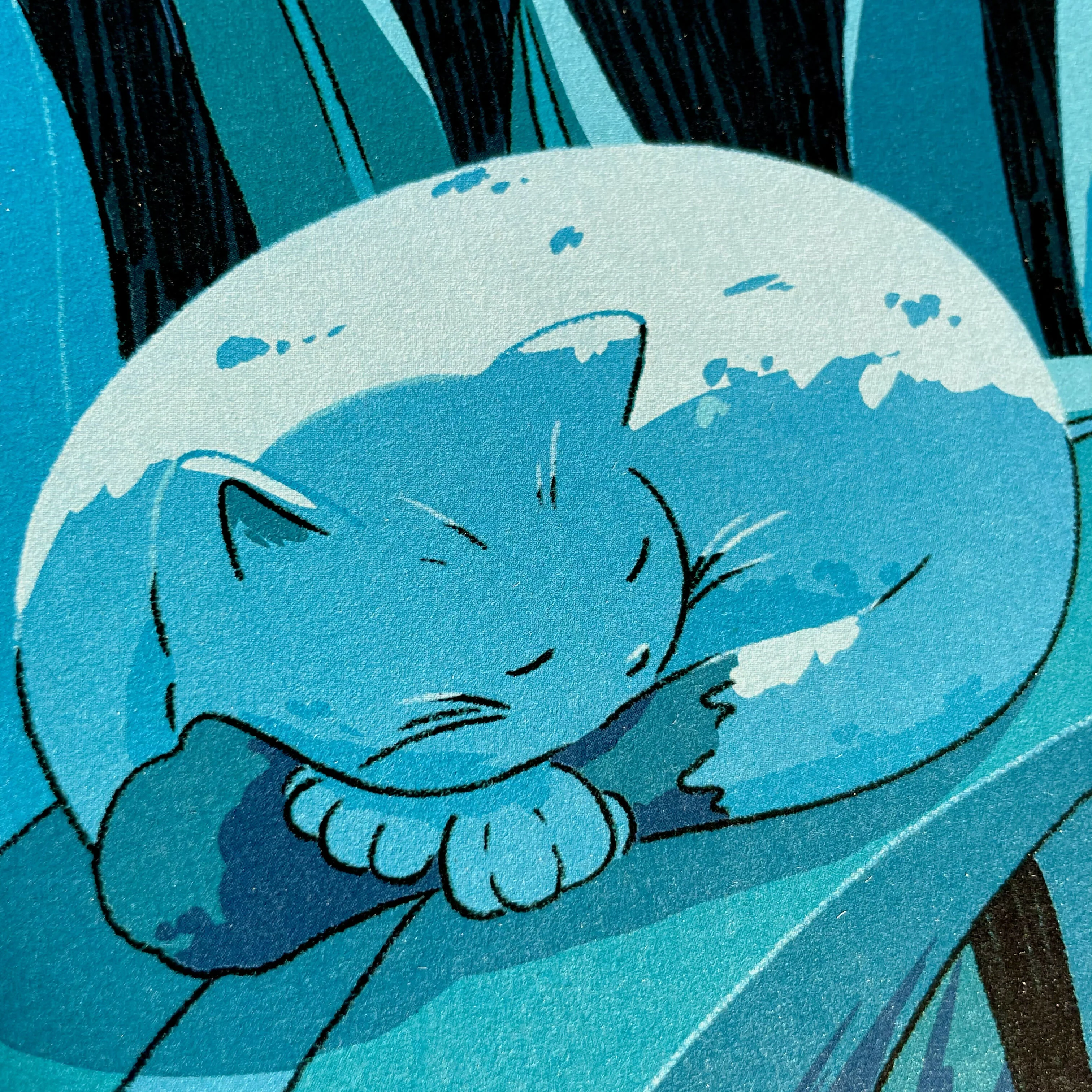 Cat Nap A5 Print - Image 2