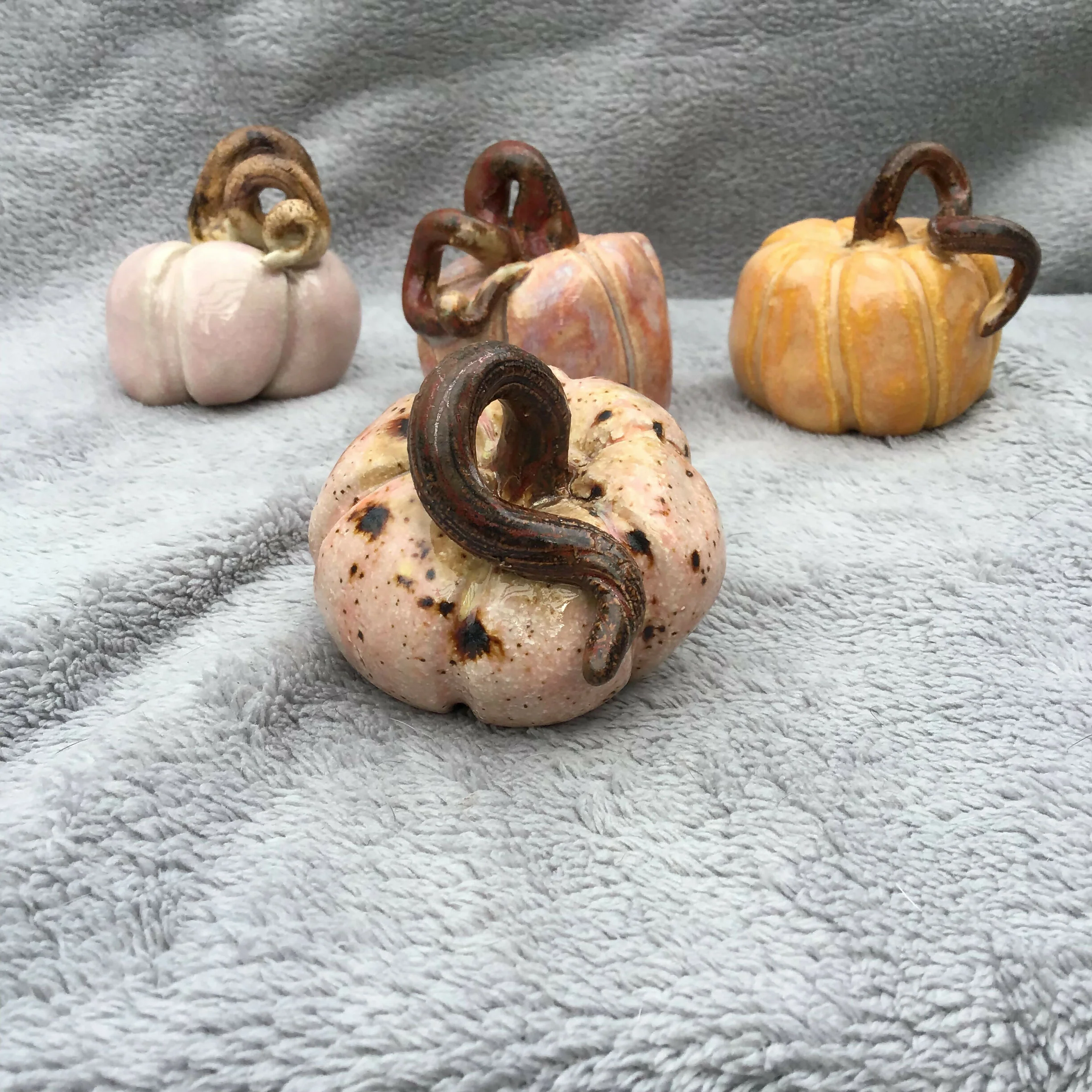 Ceramic Sculpted Pumpkin