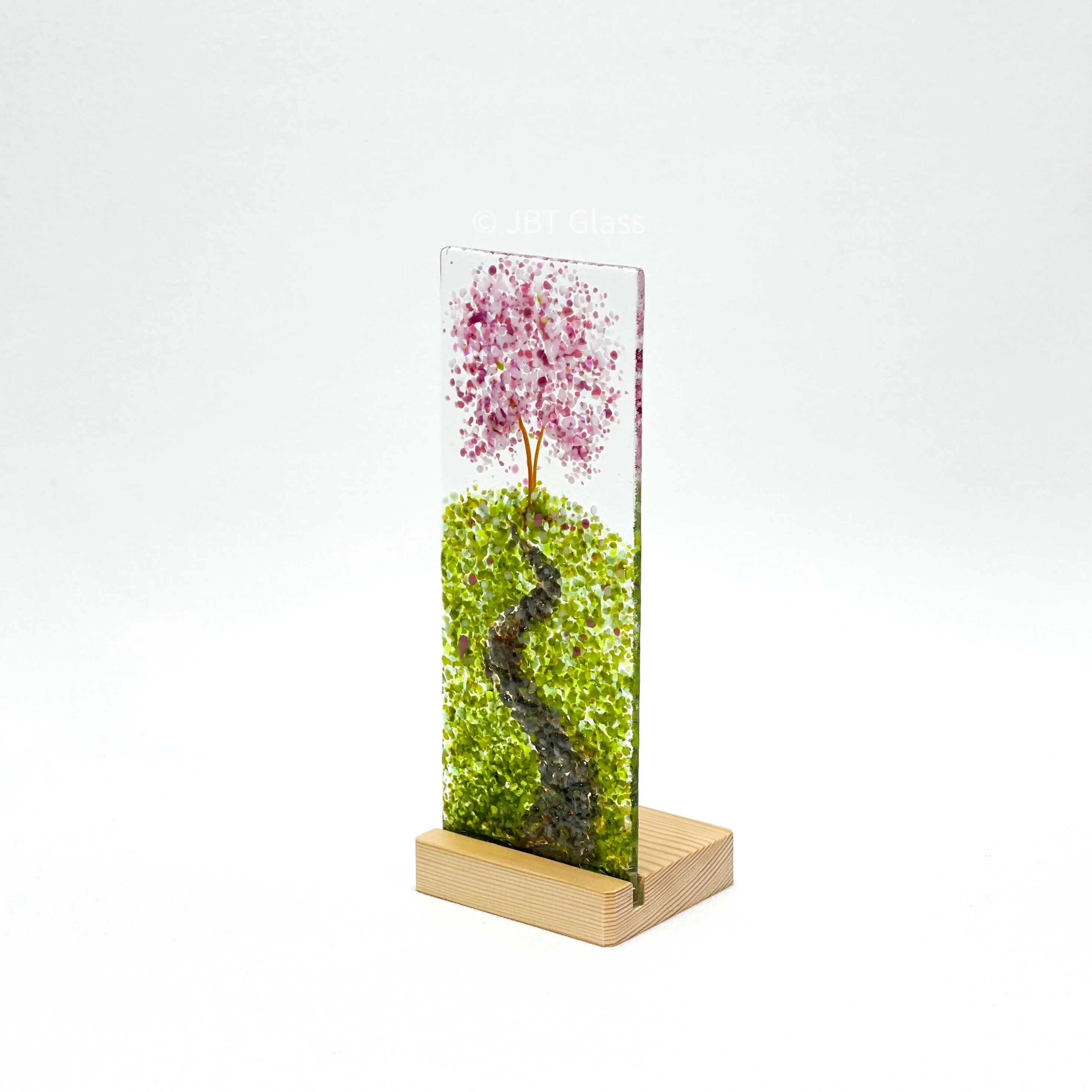 Cherry Blossom on Hill Med Plinth - Image 2