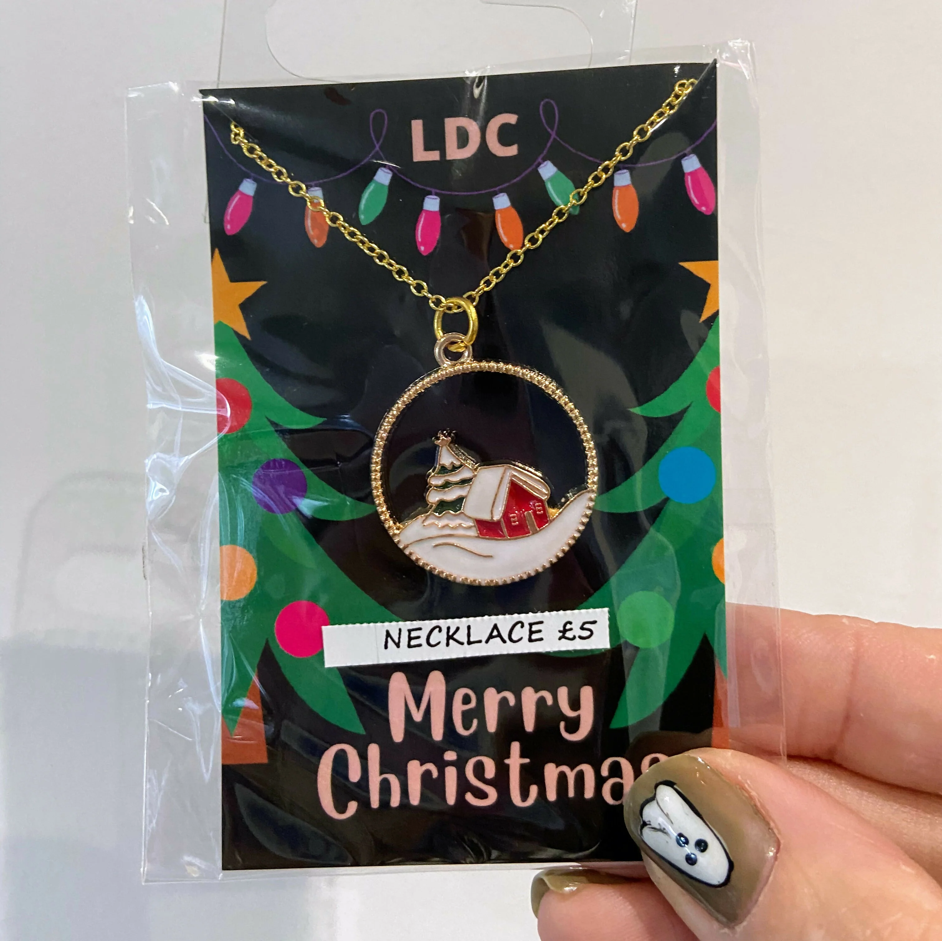 Christmas Cottage Charm Necklace - Image 2