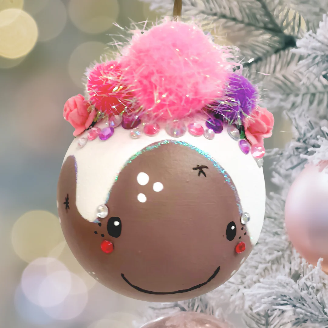 Christmas Pud Heads Baubles - Image 2