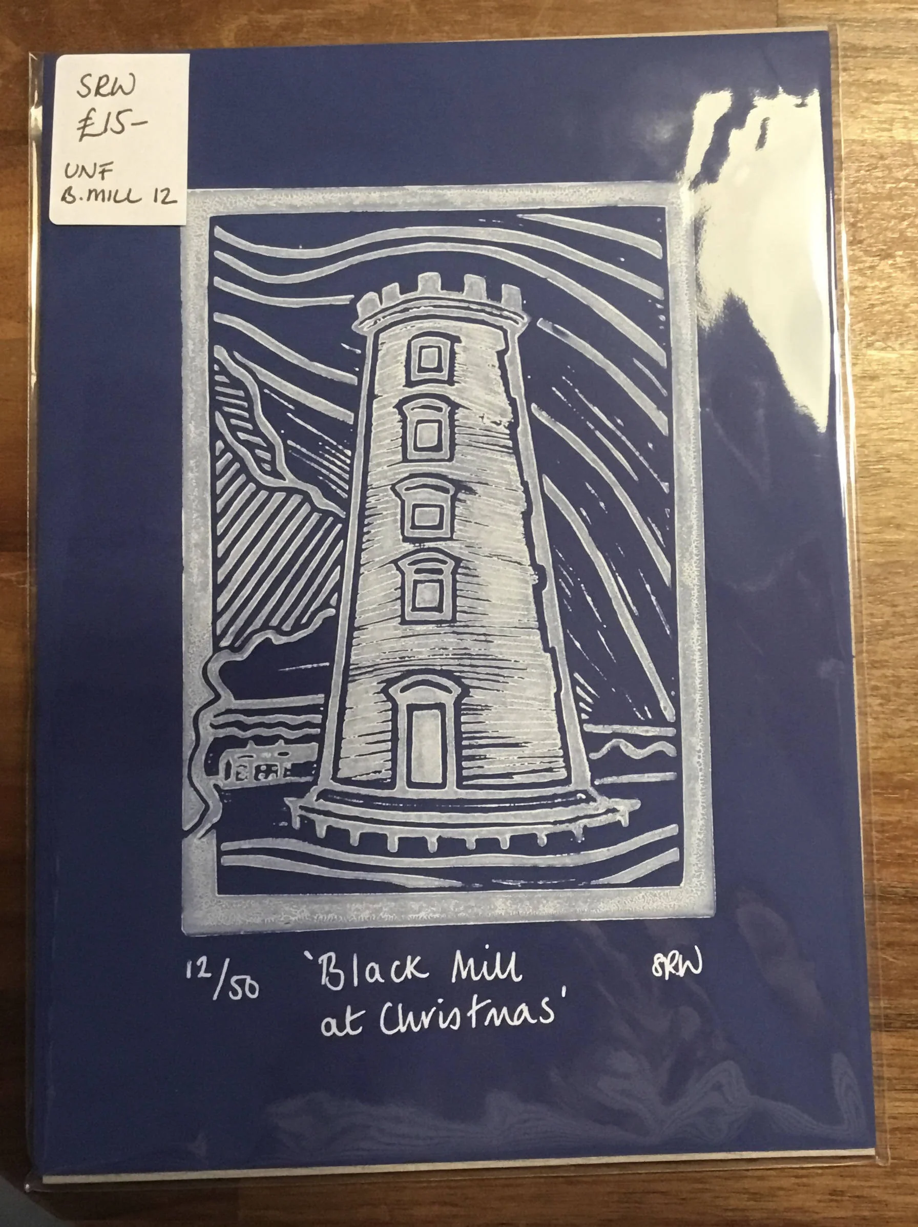 Christmas/Winter Unframed Lino Cut Prints - Image 10