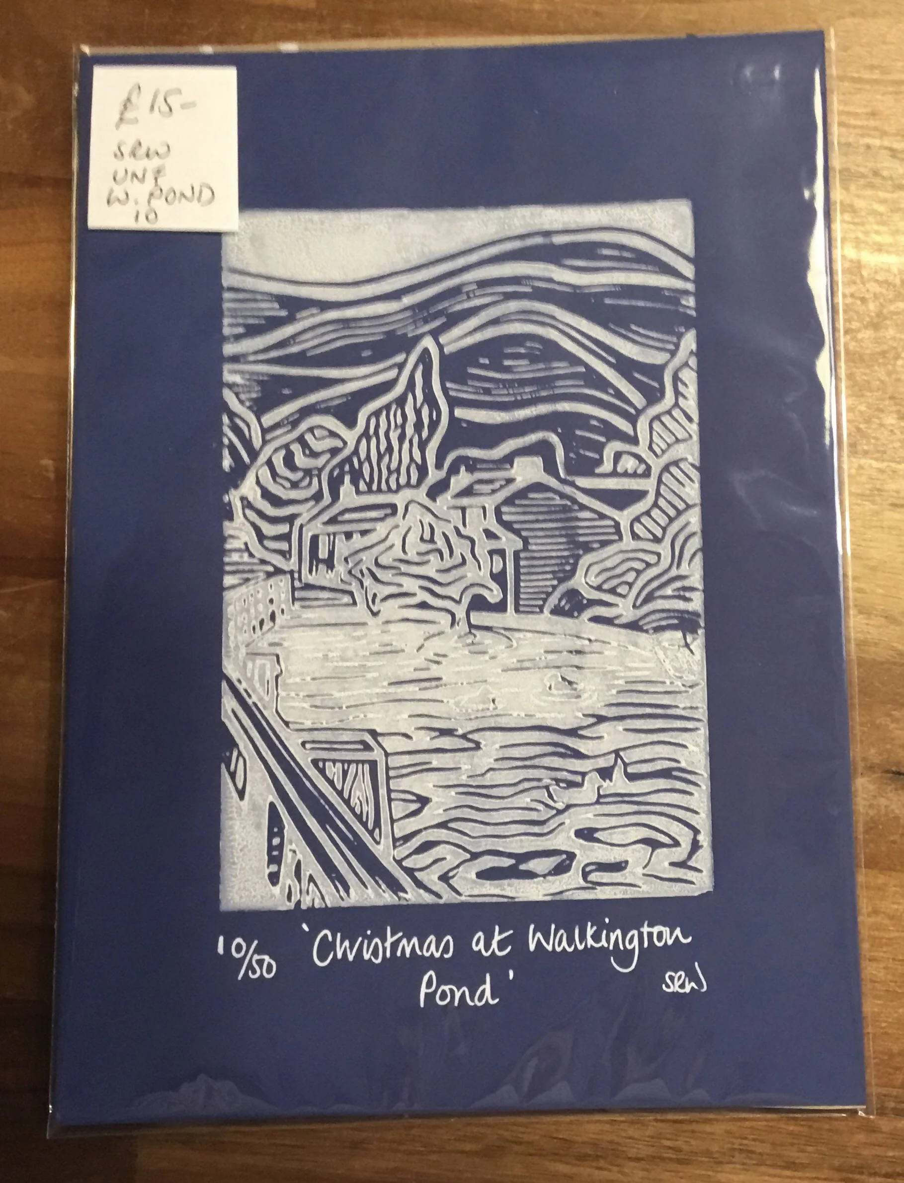 Christmas/Winter Unframed Lino Cut Prints - Image 5