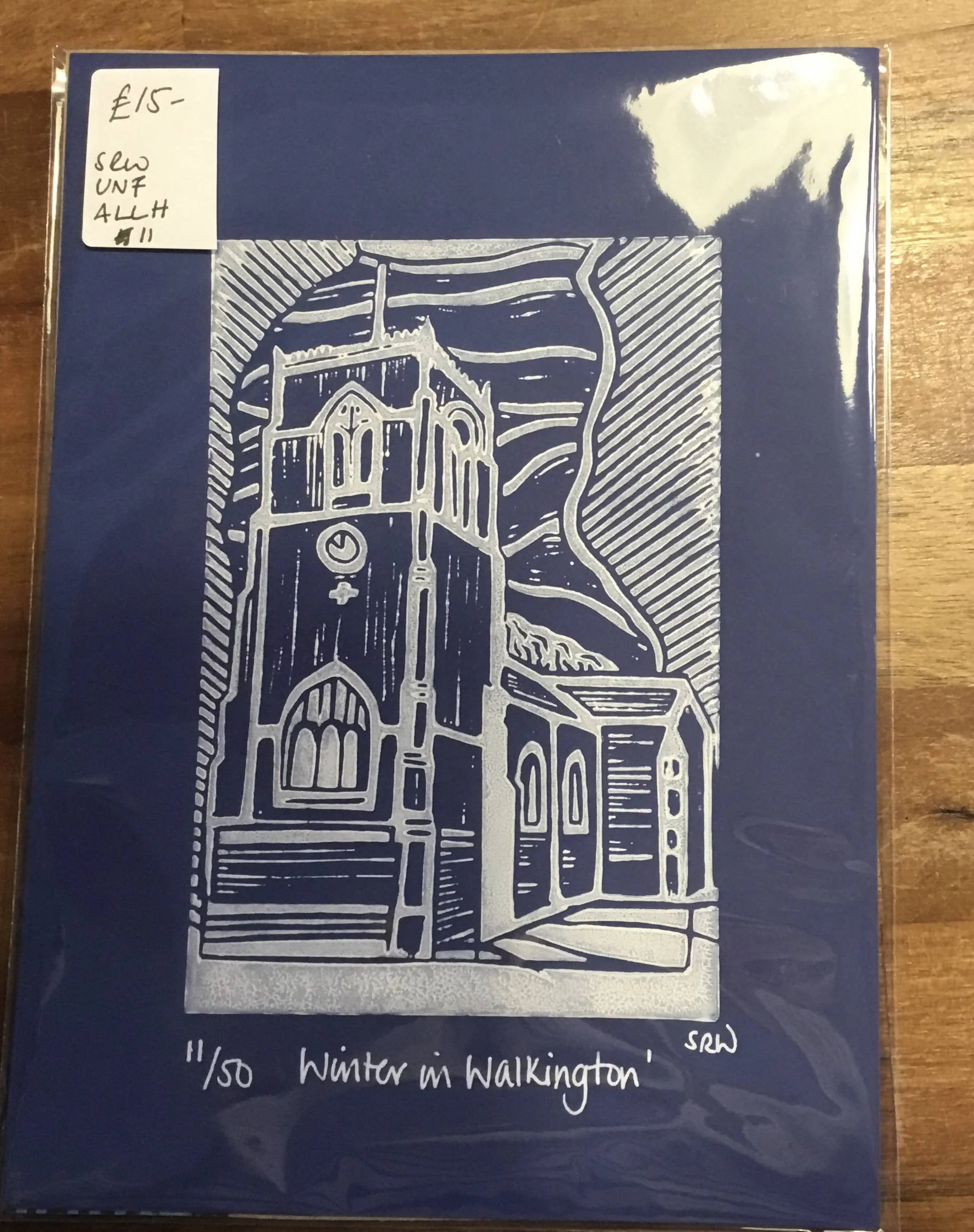 Christmas/Winter Unframed Lino Cut Prints - Image 6