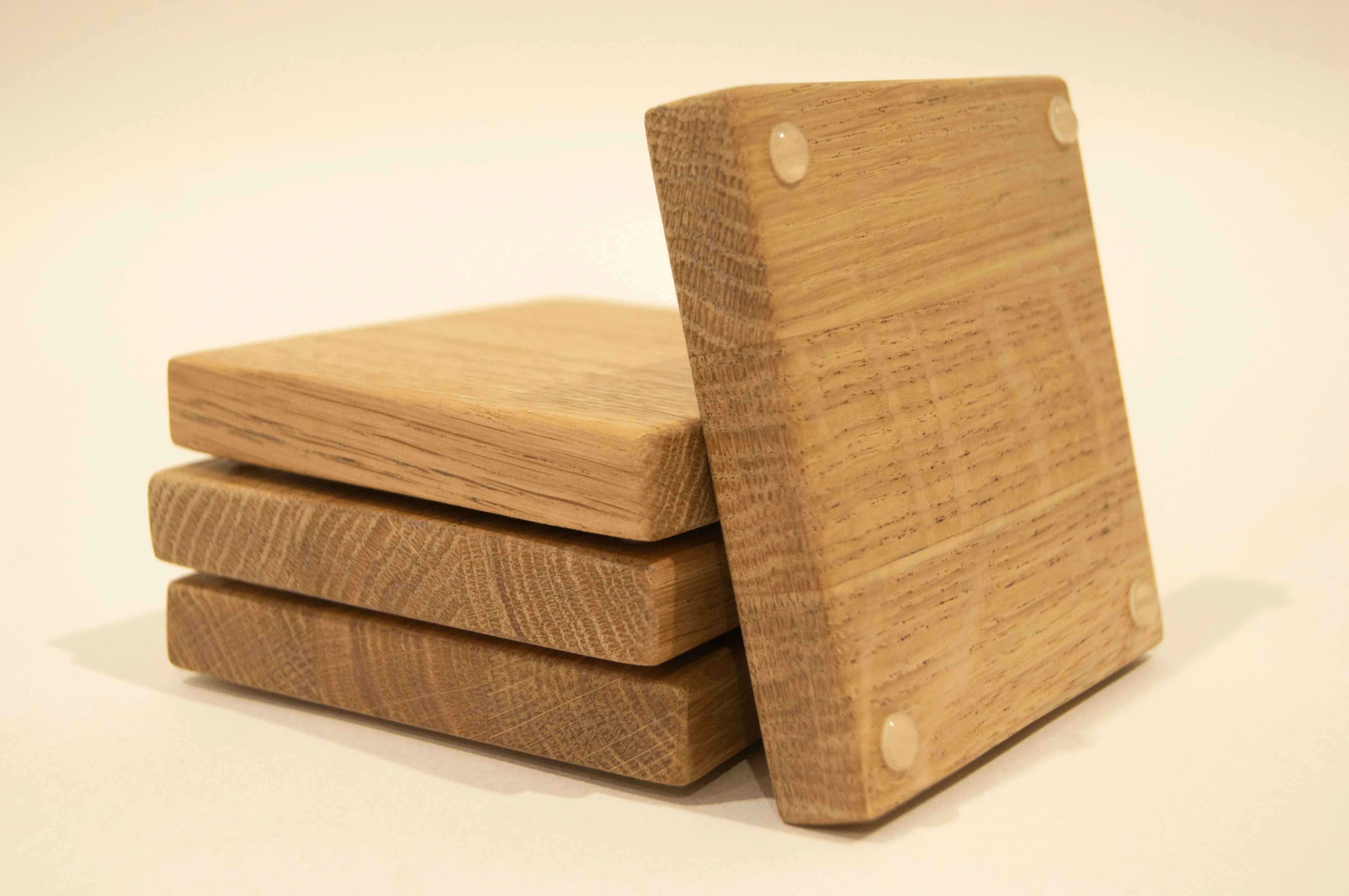 Chunky Oak Coasters (set of 4) - Image 2