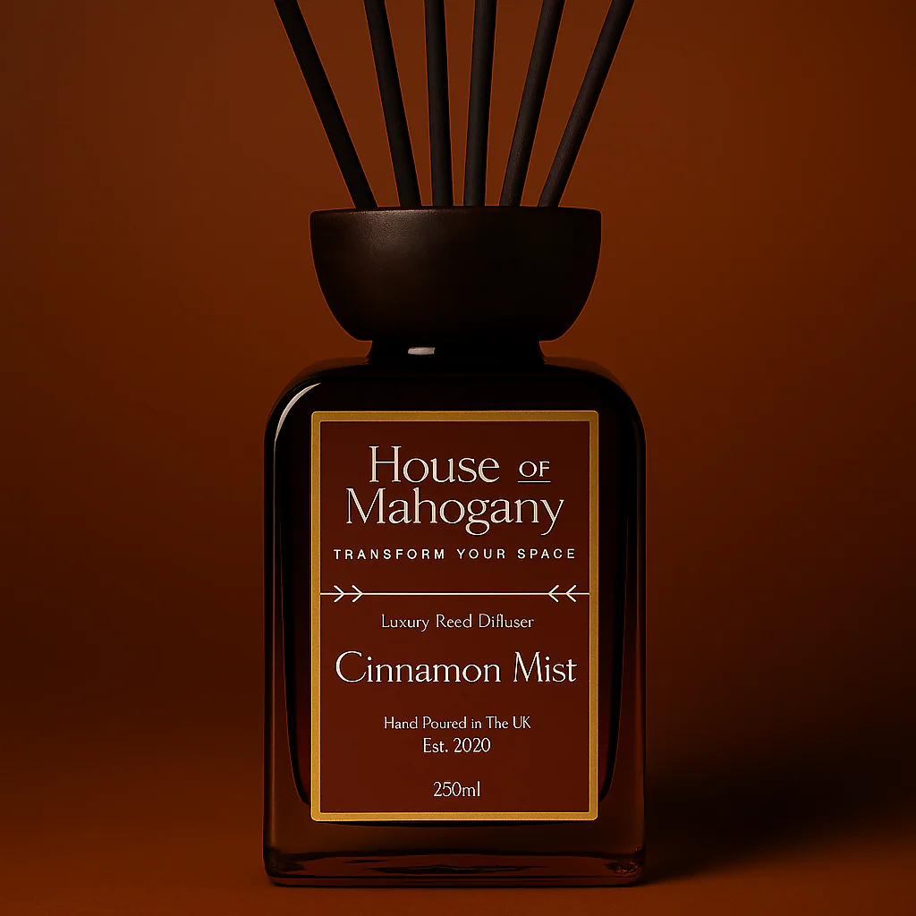 Cinnamon Mist Reed Diffuser & Black Fibre Sticks - Image 2