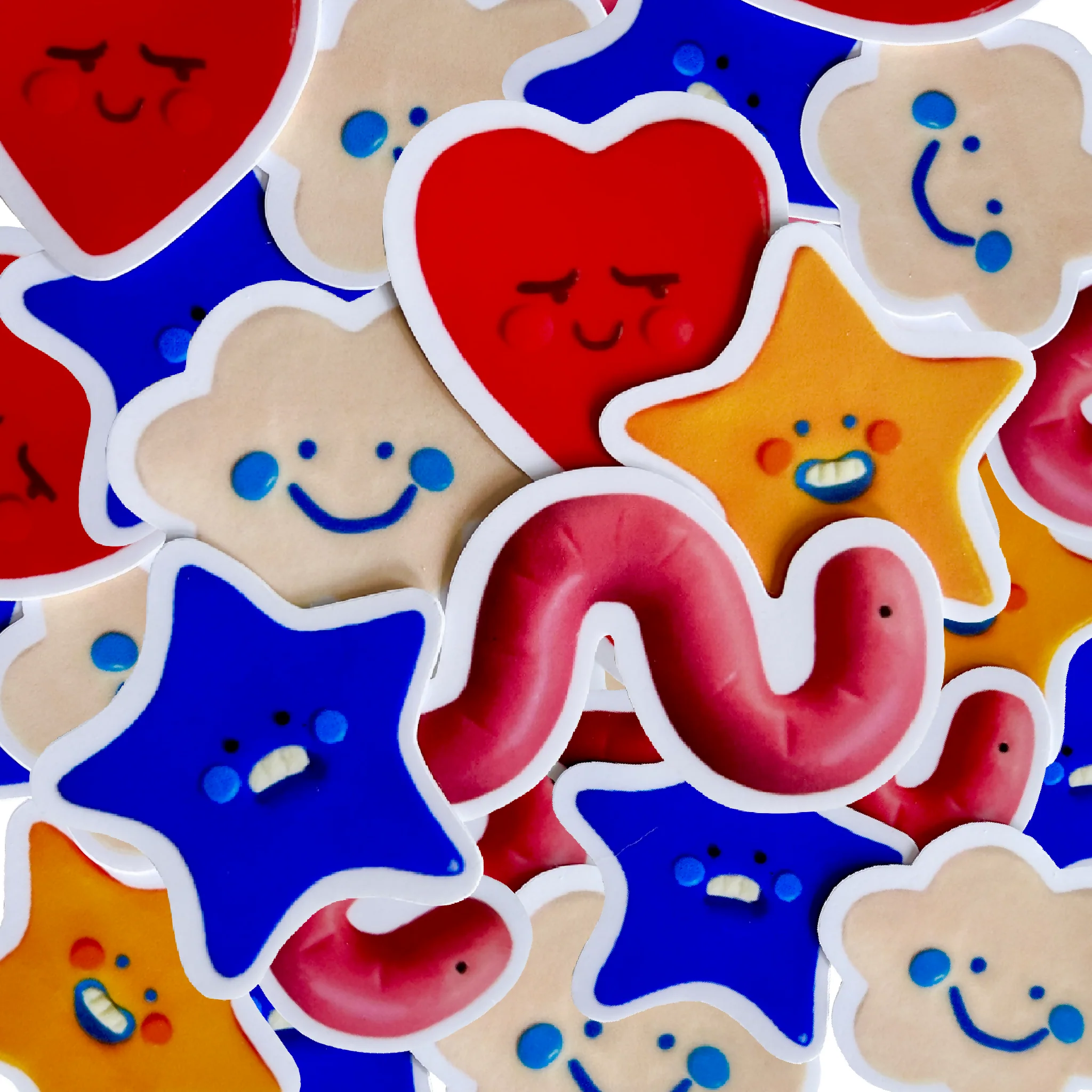 Clay Shapes Sticker Pack