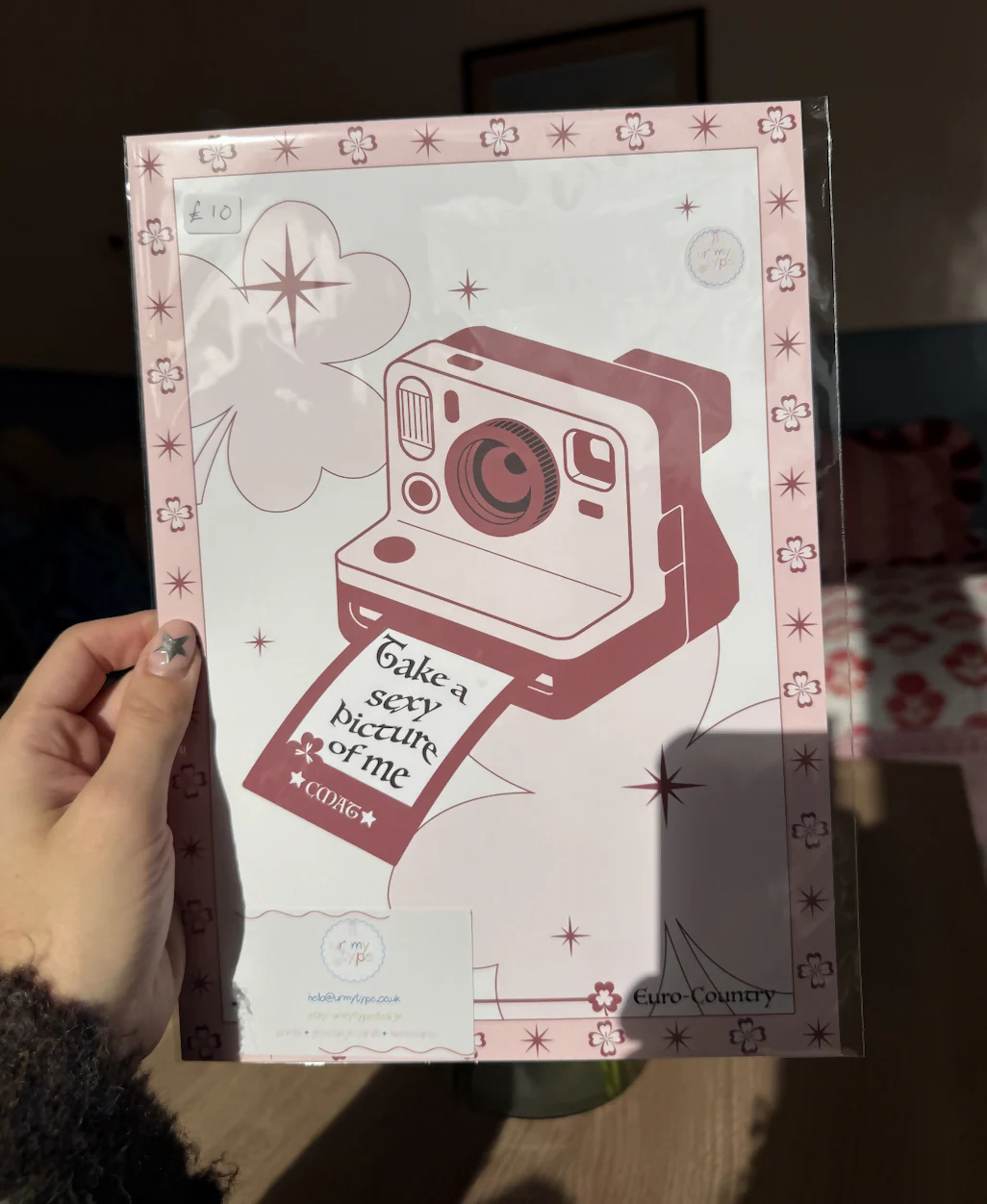 Take A Sexy Picture Inspired Lyric Print - Image 4