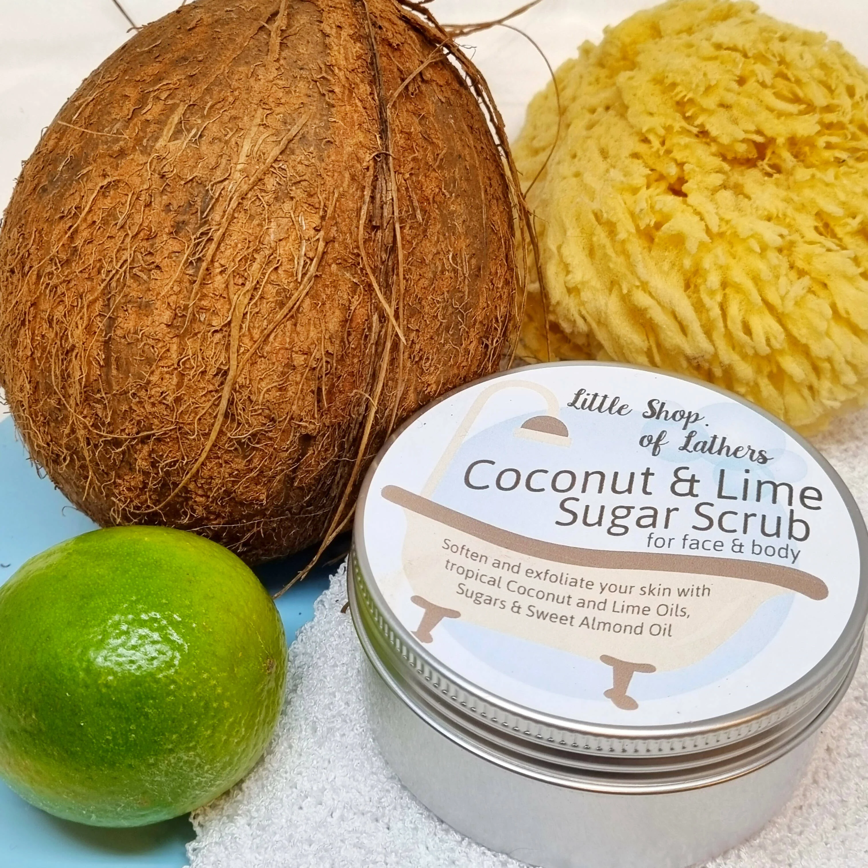 Coconut and Lime Exfoliating Body Sugar Scrub - Image 2
