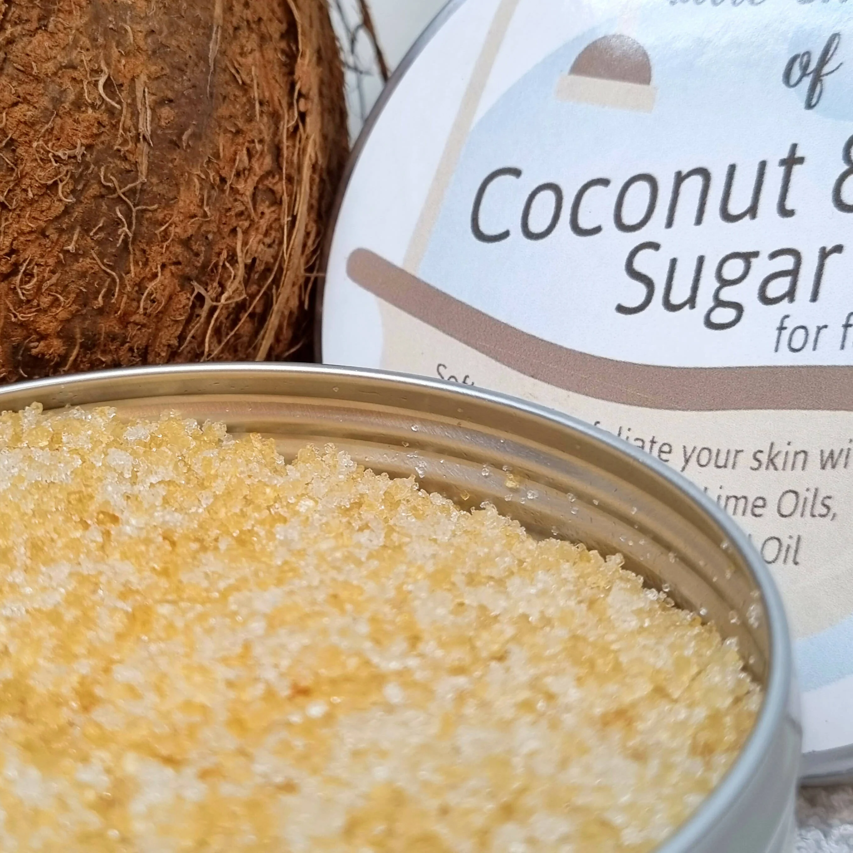 Coconut and Lime Exfoliating Body Sugar Scrub - Image 3