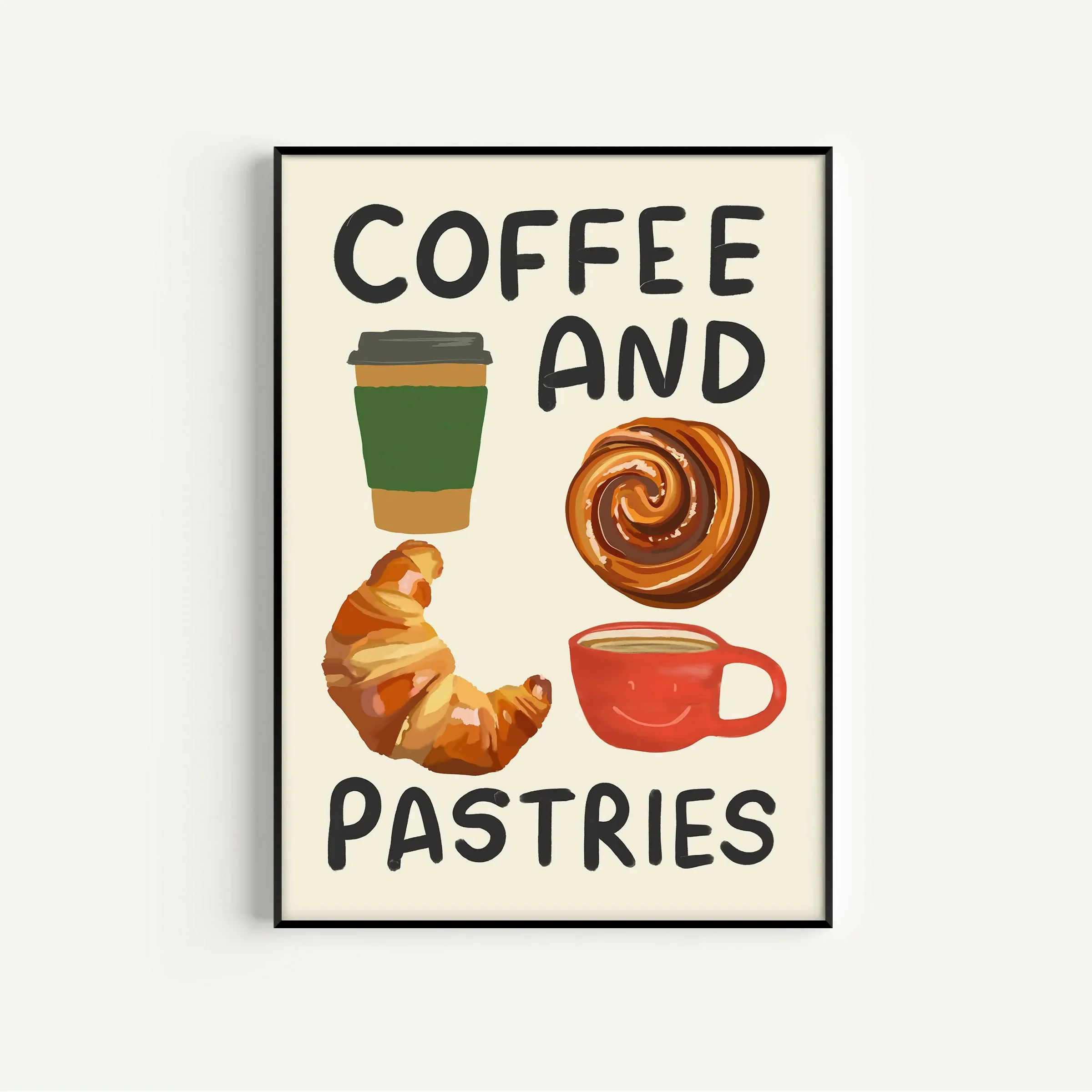 Coffee & Pastries Print