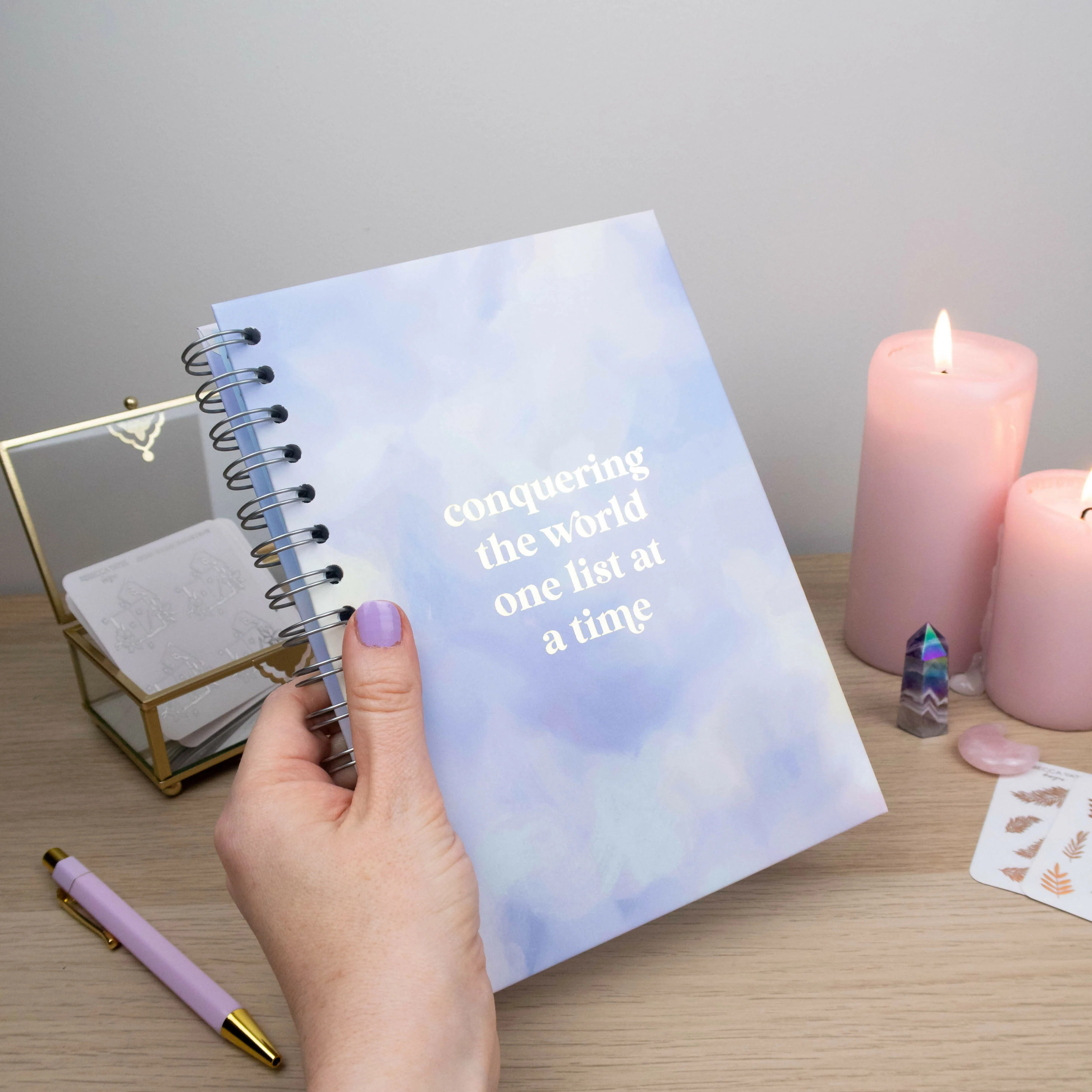 Conquering the World One List at a Time Hardback Journal
