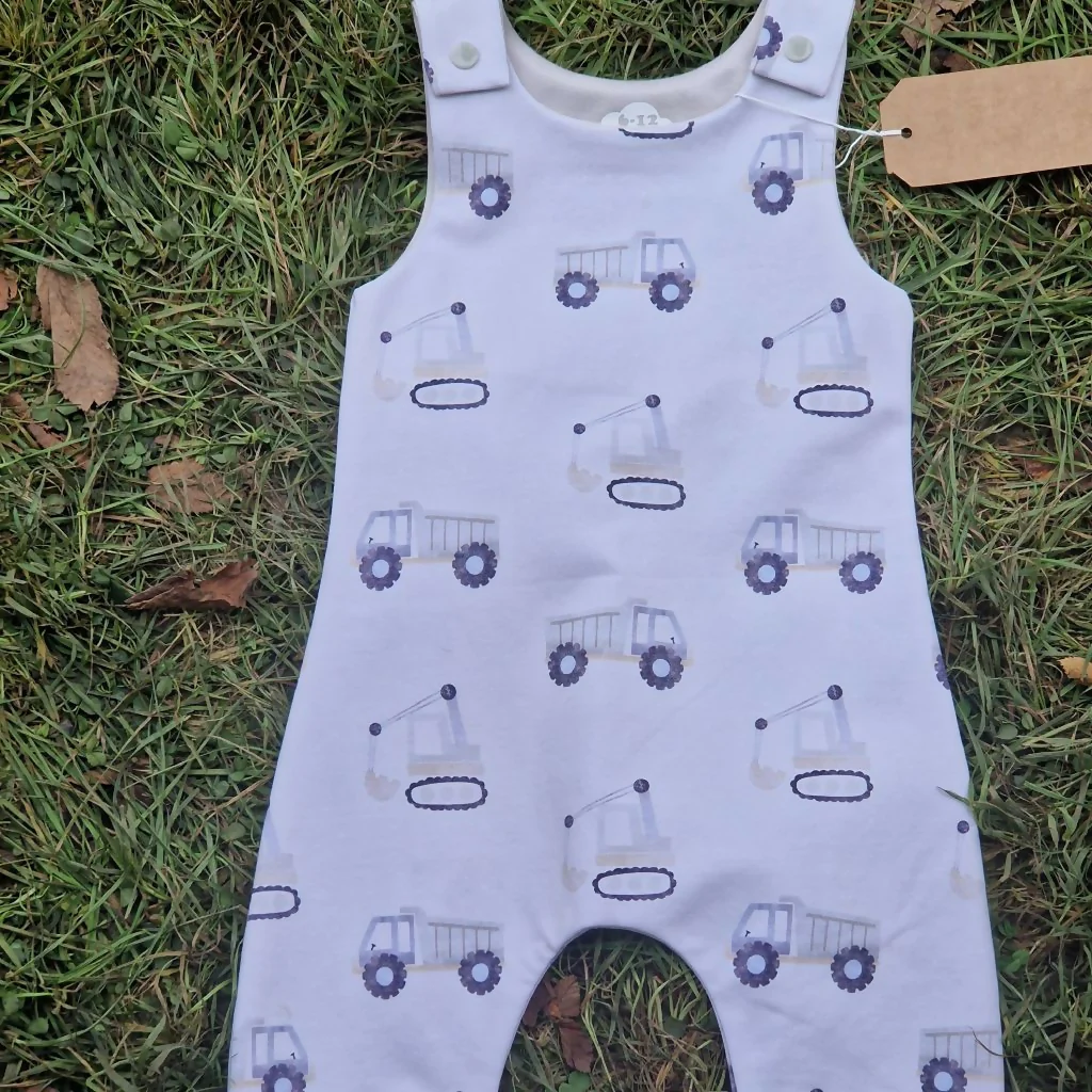 CONSTRUCTION VEHICLES ROMPER - NEWBORN