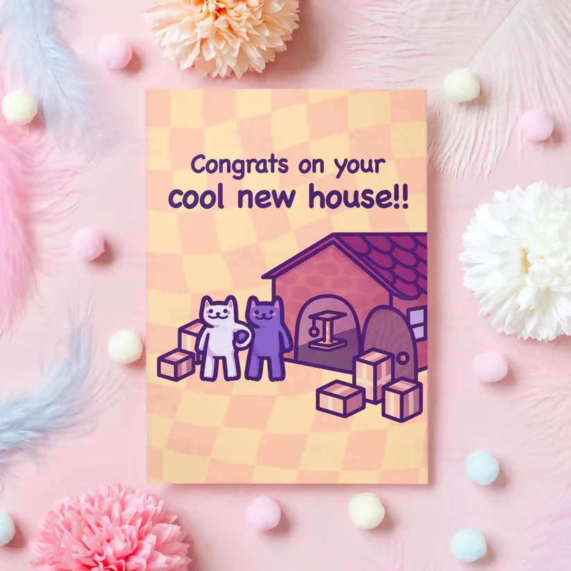 Cool New House - New Home Card