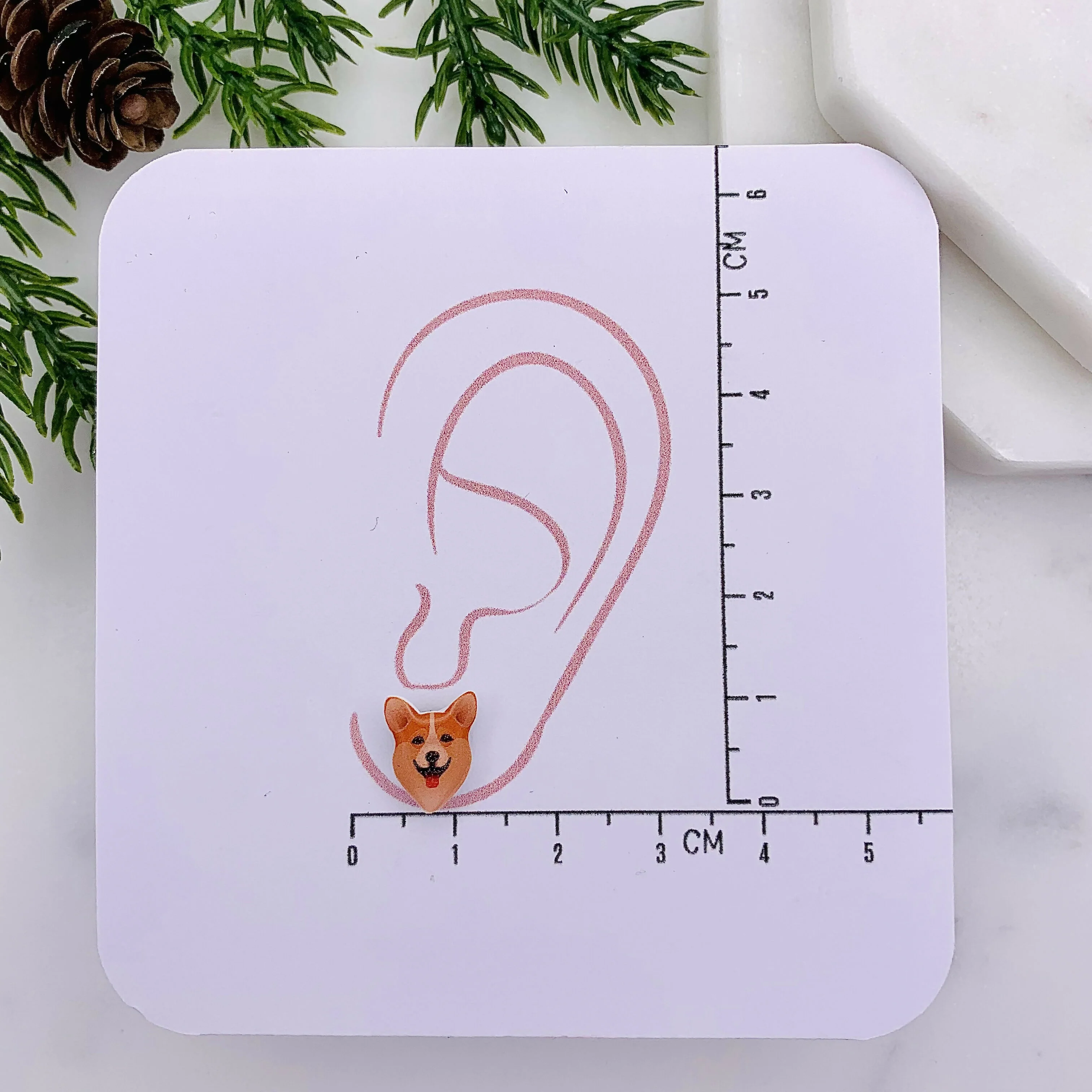 Corgi Dog Stud Earrings - Image 3