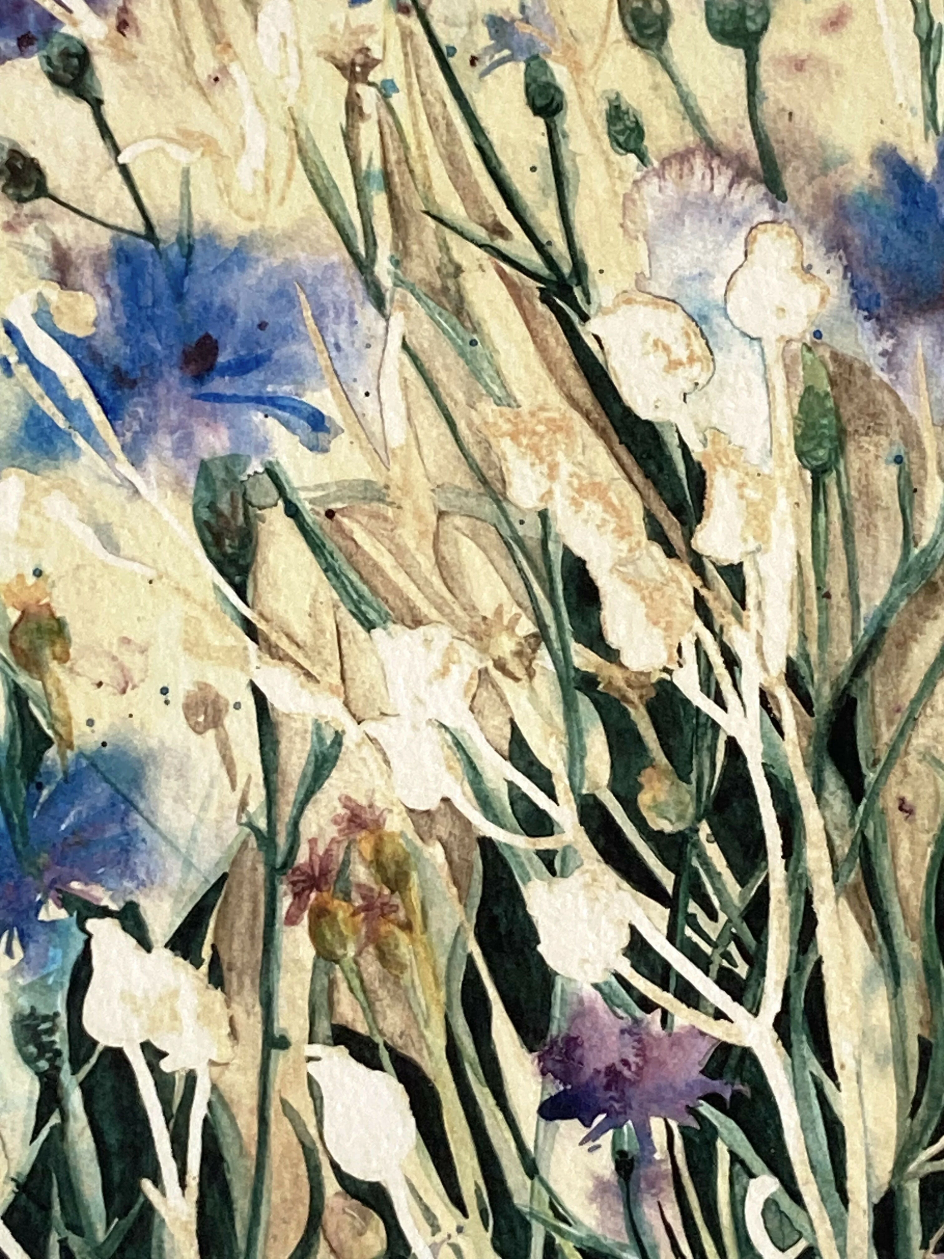 Cornflowers A4 print - Image 2