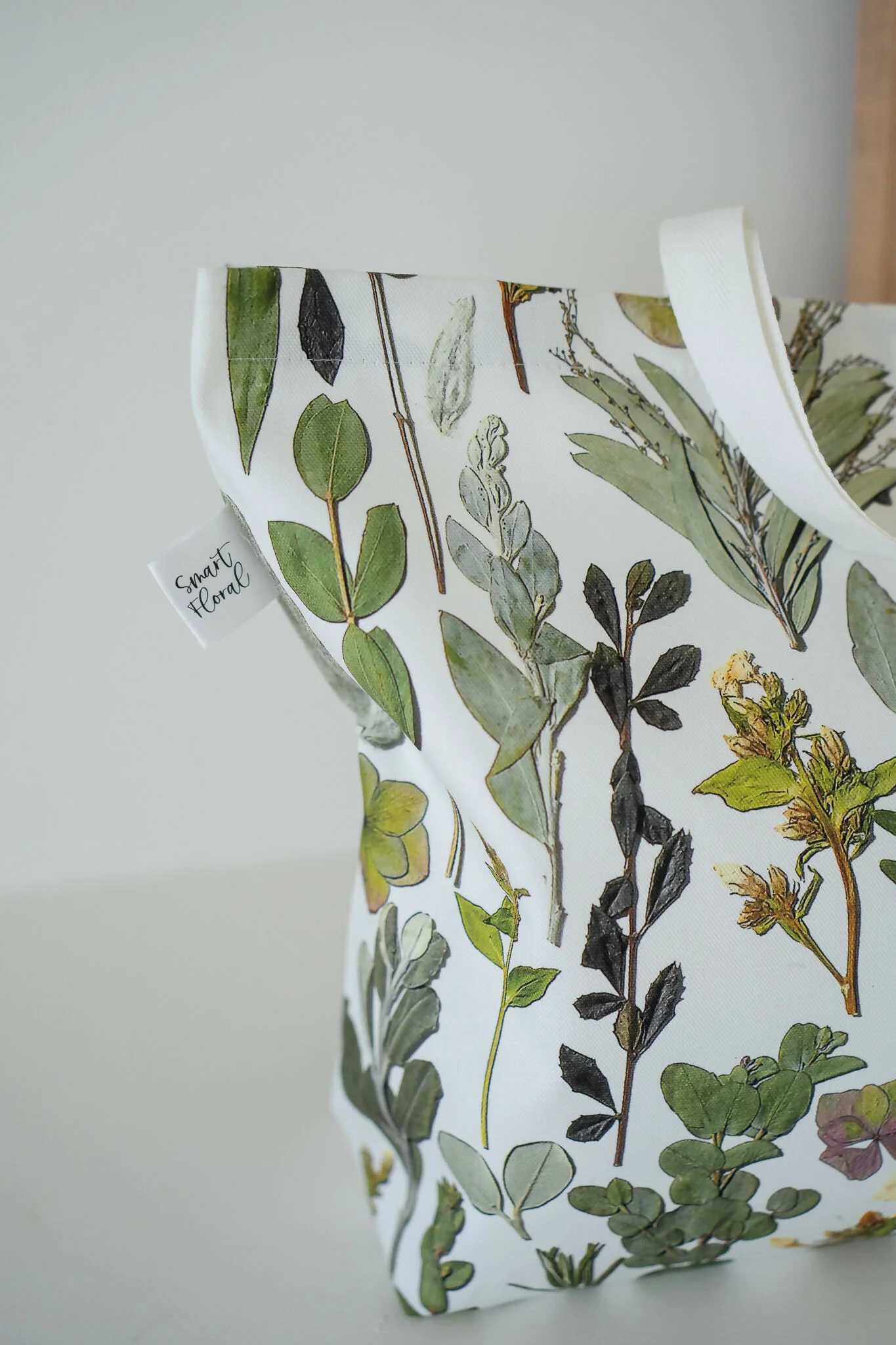 Cotton Pressed Flower Tote Bag - Image 8