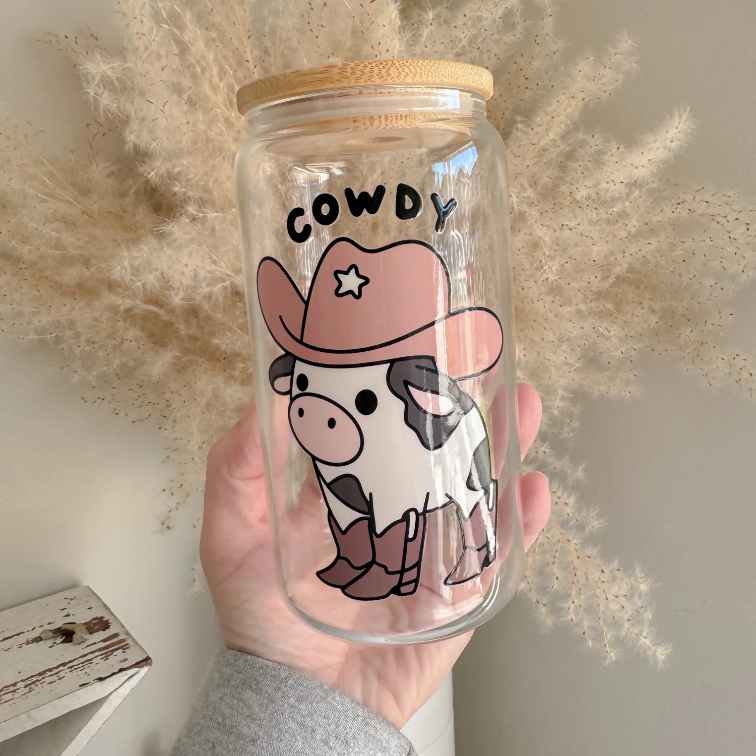 Cowdy - Cow 16oz Glass Can