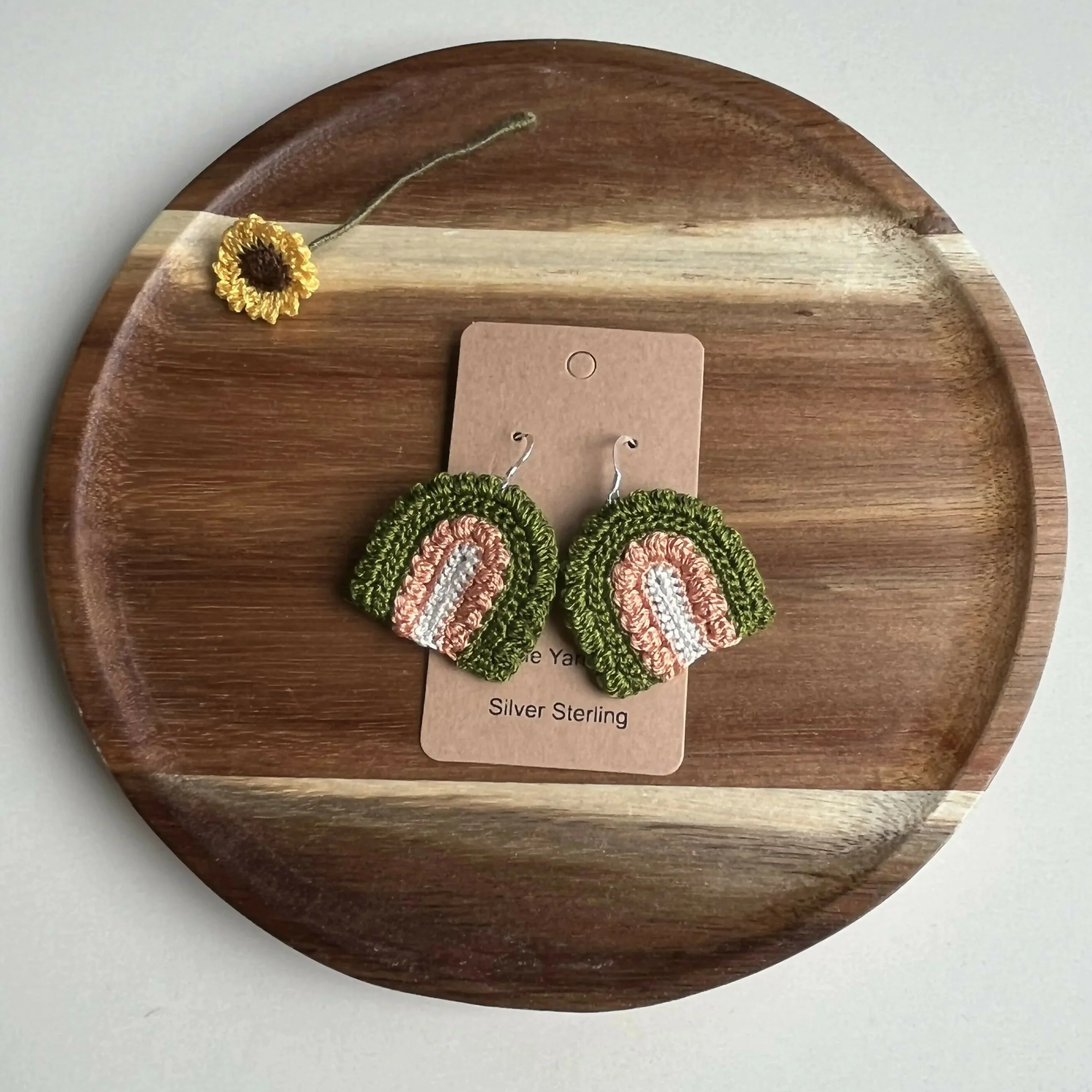 Crochet Rainbow Earrings