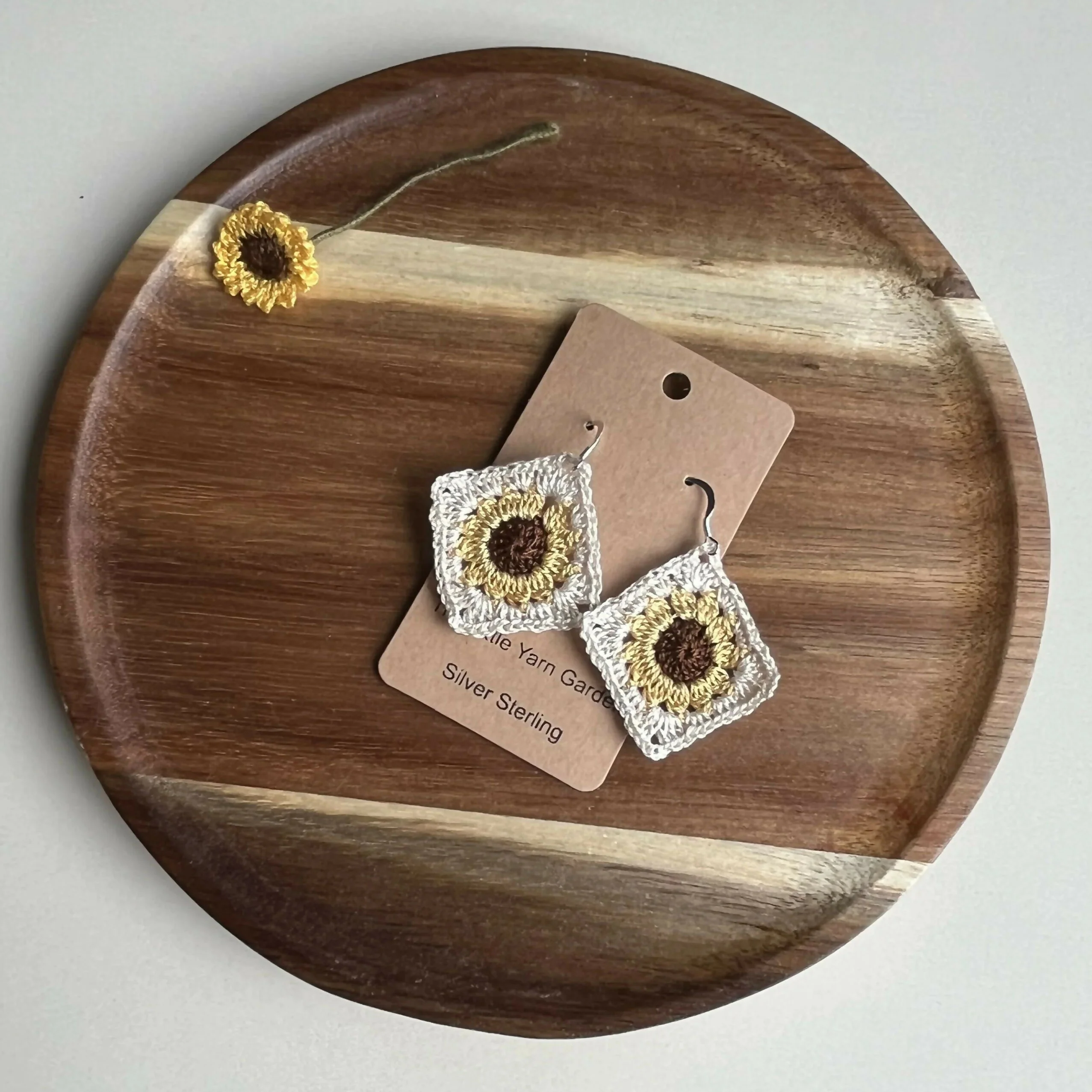 Crochet Granny Square Earrings