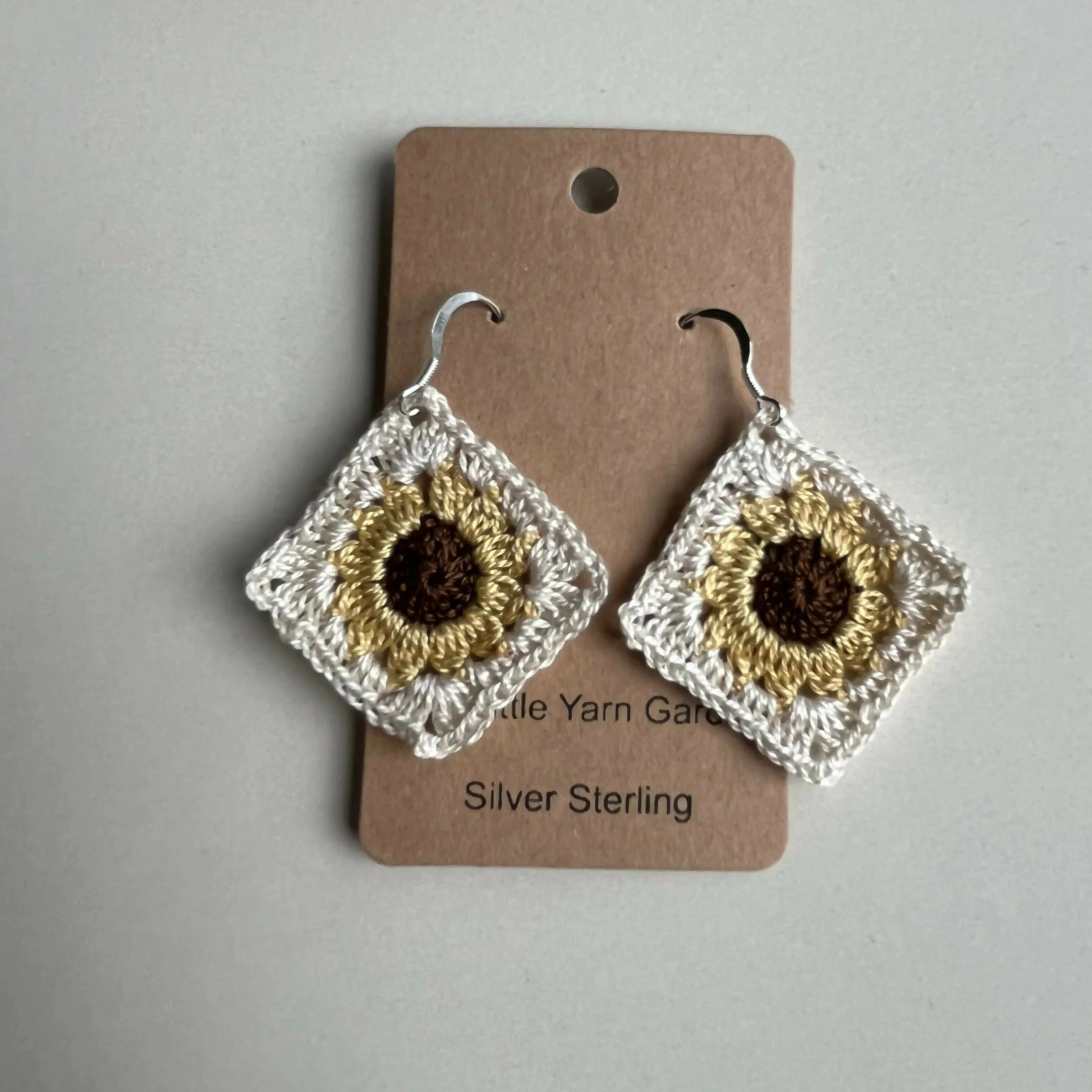 Crochet Granny Square Earrings - Image 2