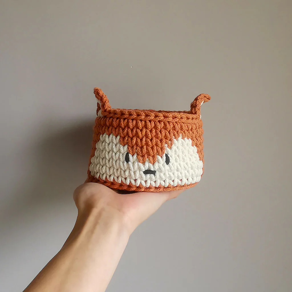 Crochet Fox Basket - Image 4