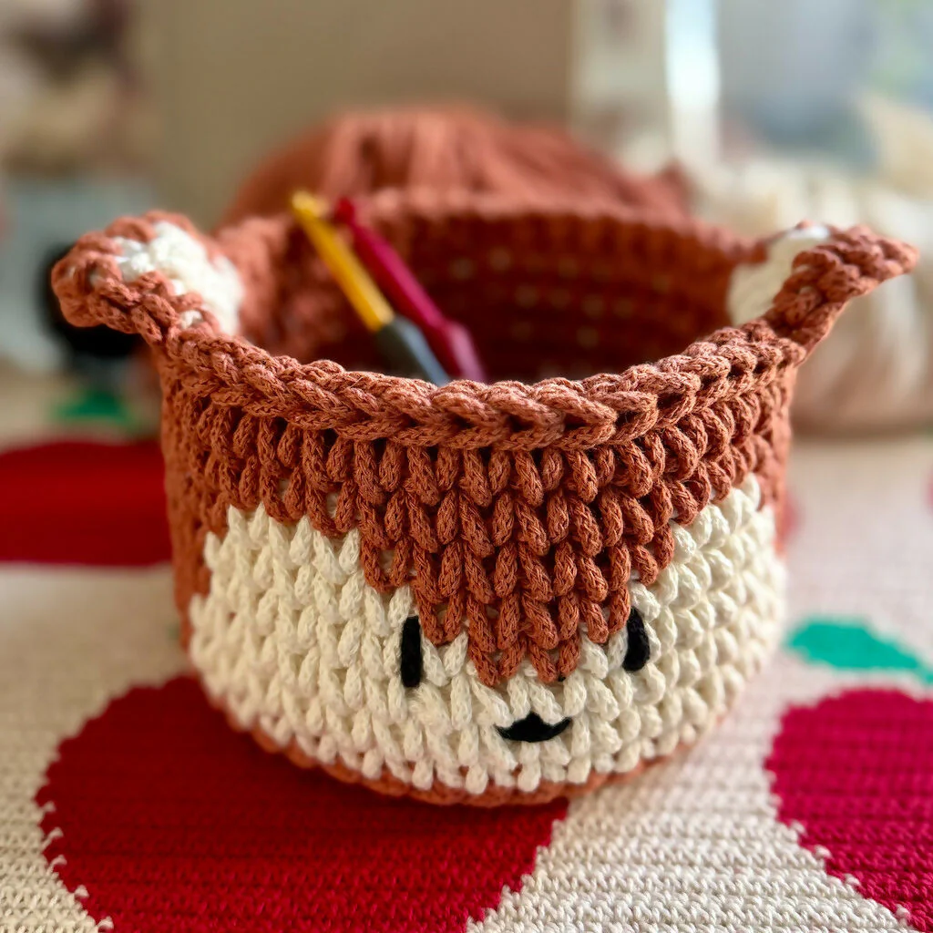 Crochet Fox Basket - Image 5