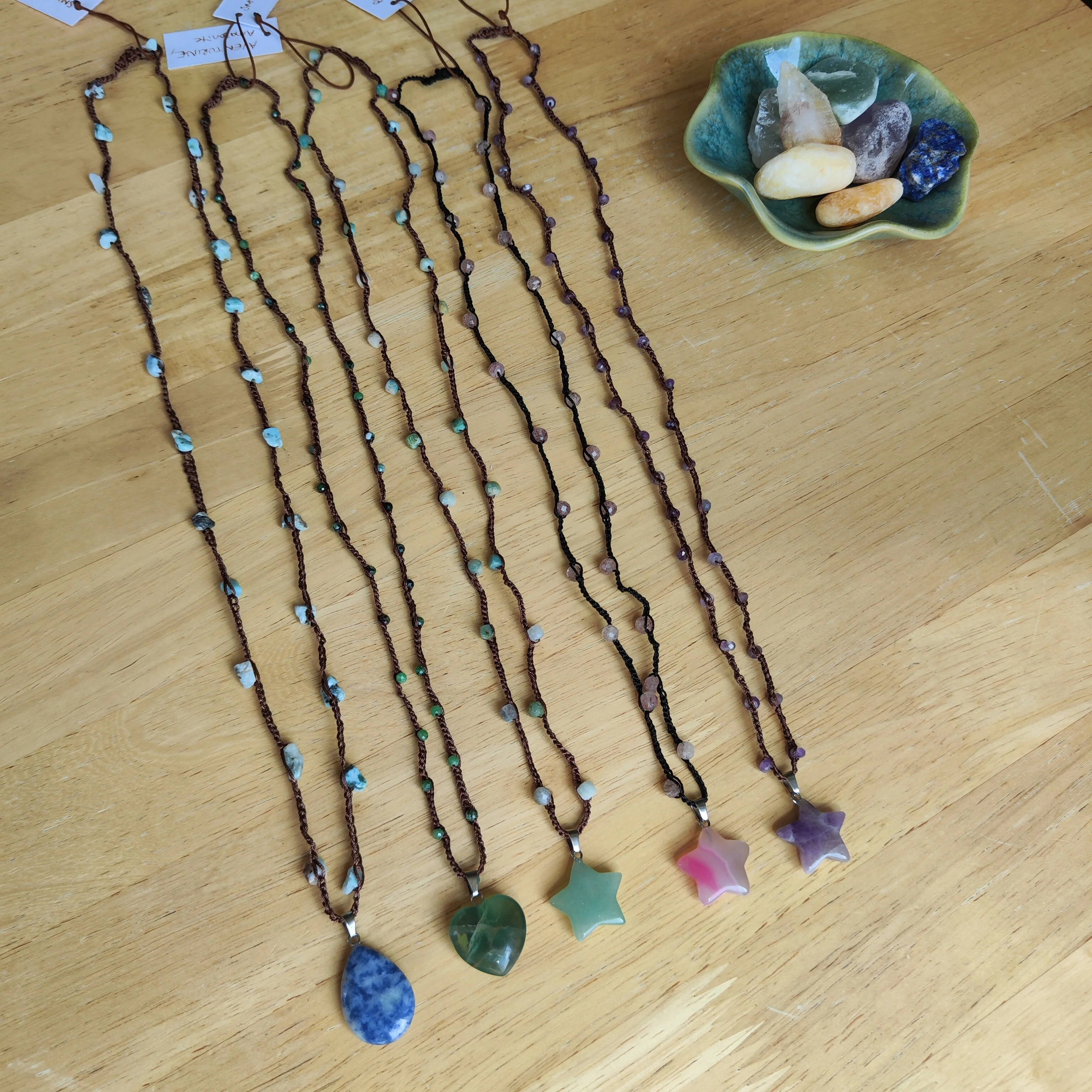 Crochet Gemstone Necklaces - Image 2