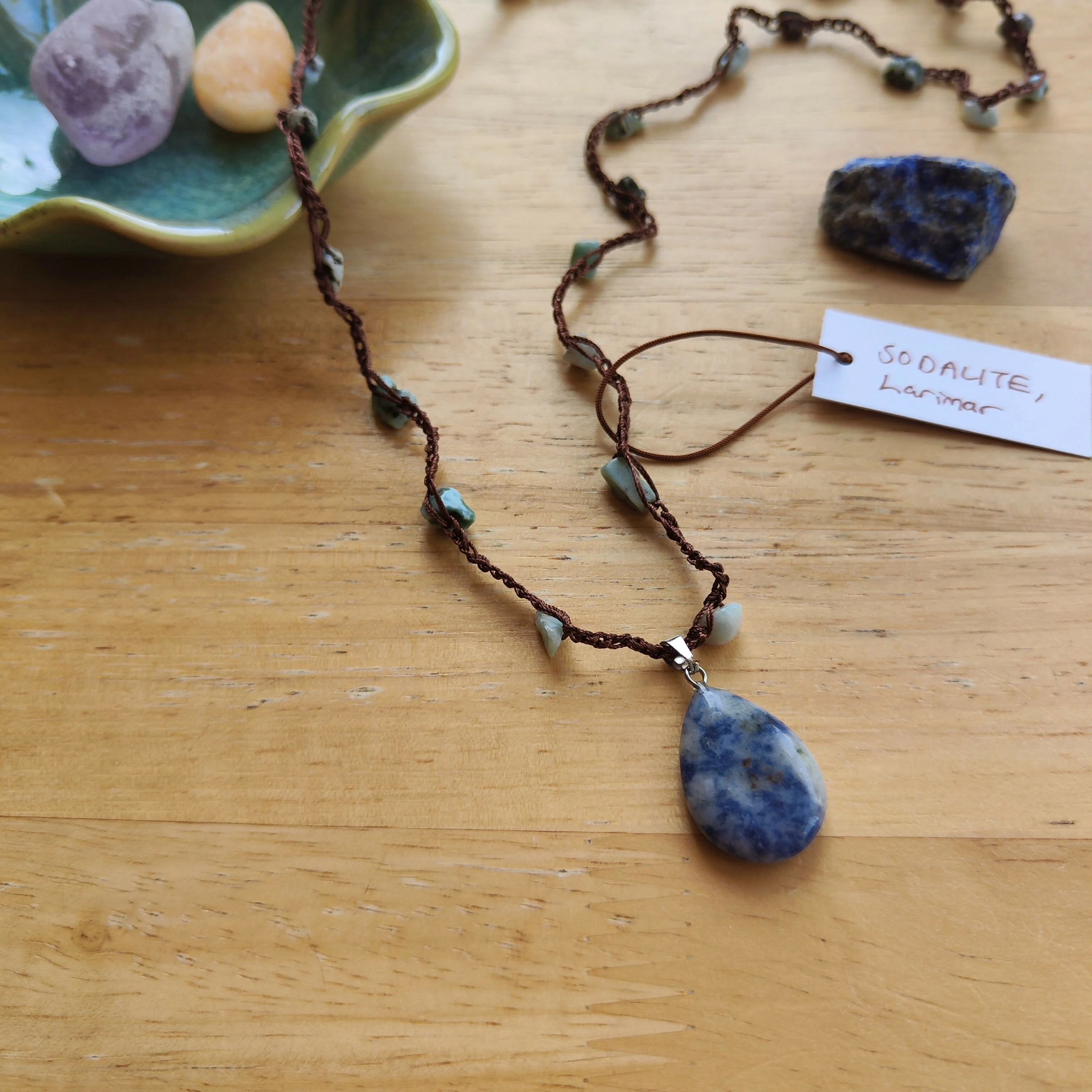 Crochet Gemstone Necklaces - Image 20