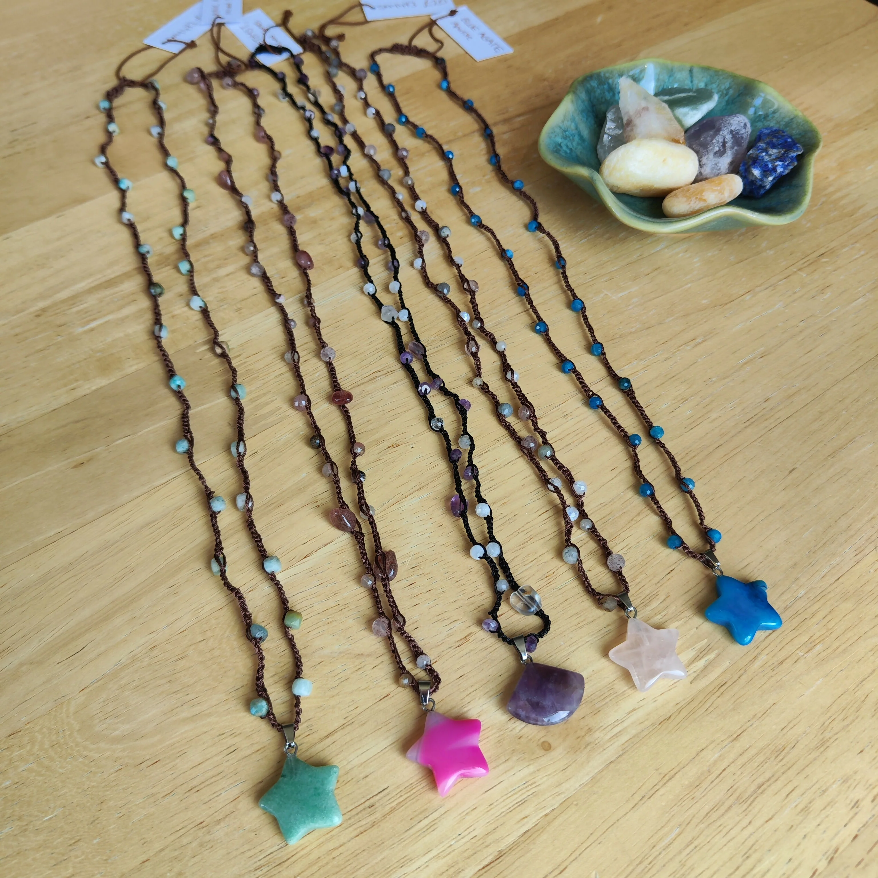 Crochet Gemstone Necklaces - Image 3