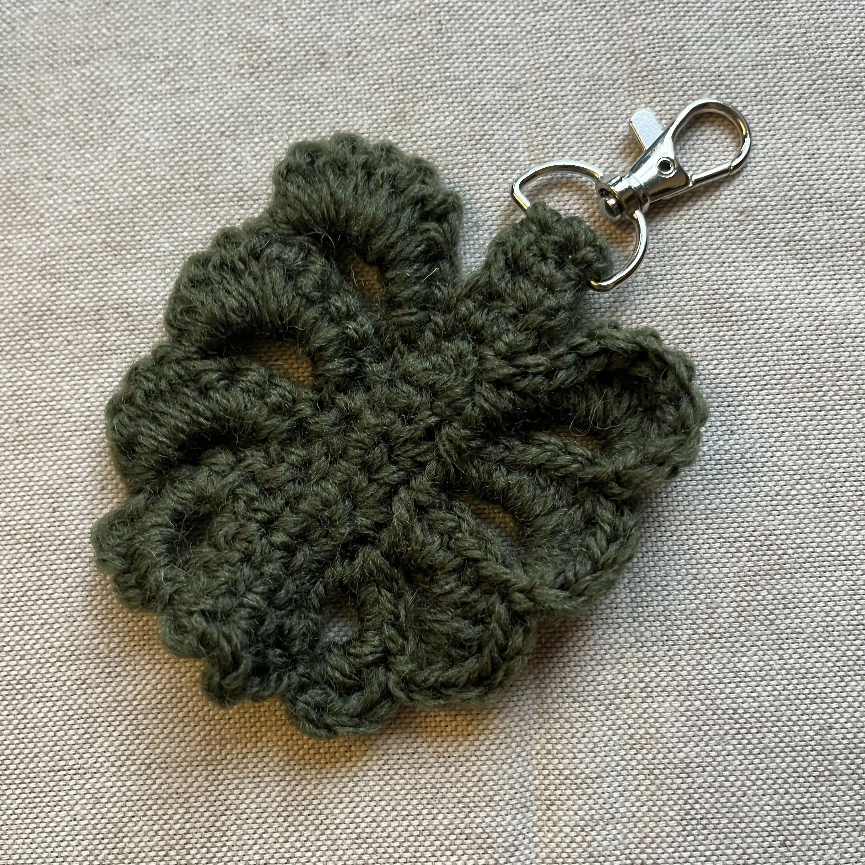 Crochet Leaf Key Chain - Image 2