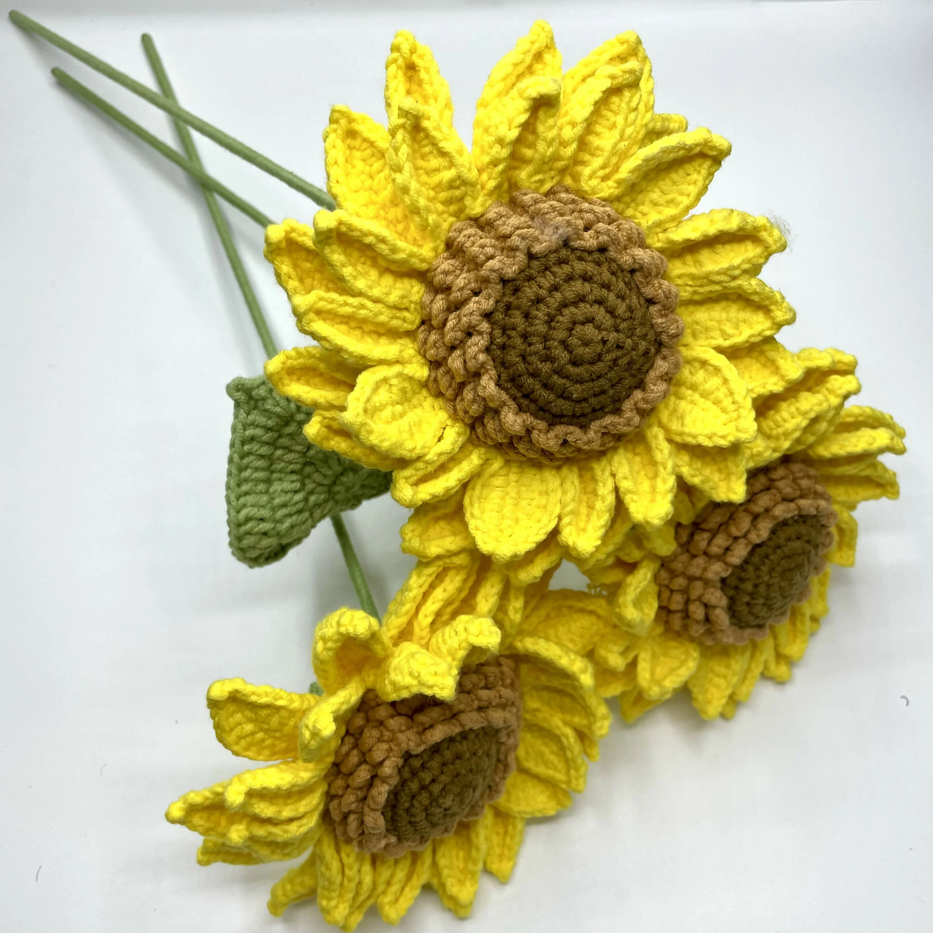 Crochet Luxury Sunflower Stem - Image 2