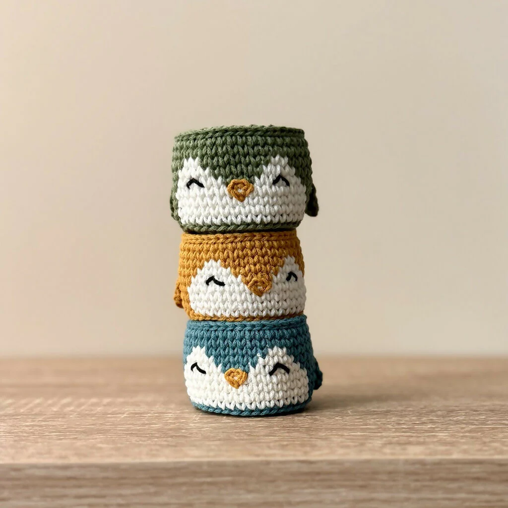 Crochet Petite Penguin Basket - Image 10