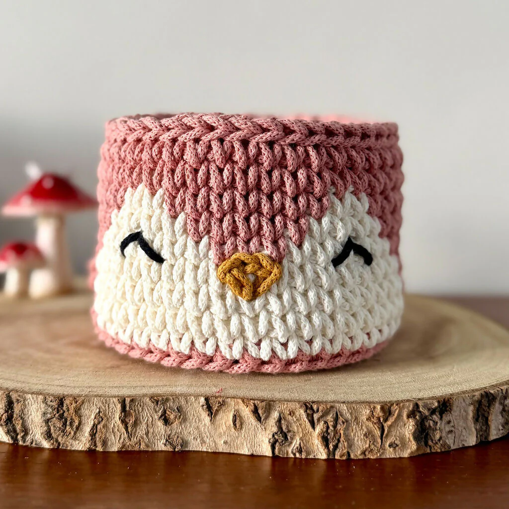 Crochet Penguin Basket - Image 3