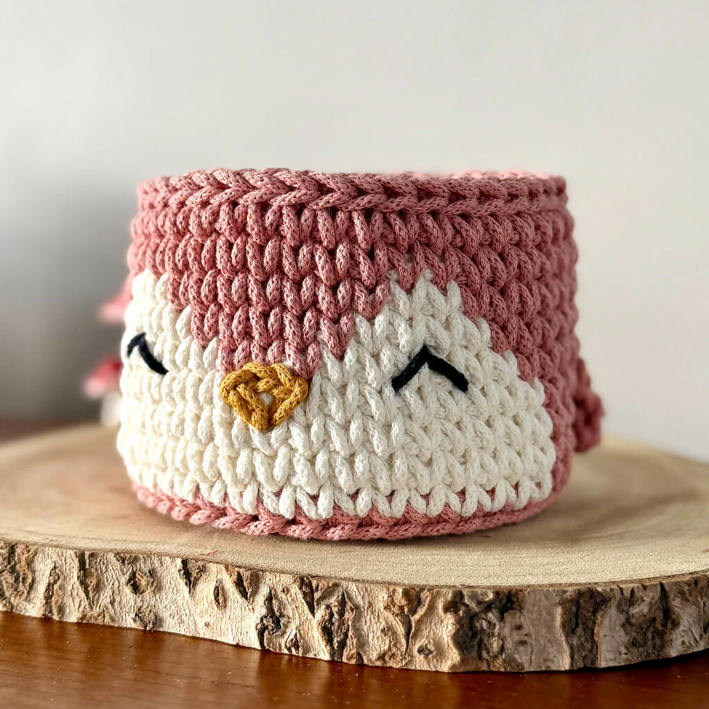 Crochet Penguin Basket - Image 4