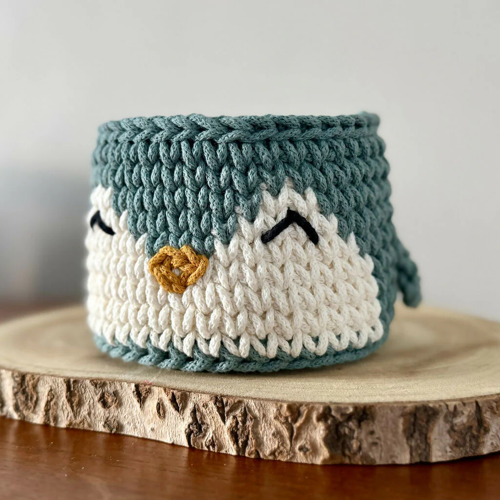 Crochet Penguin Basket - Image 8