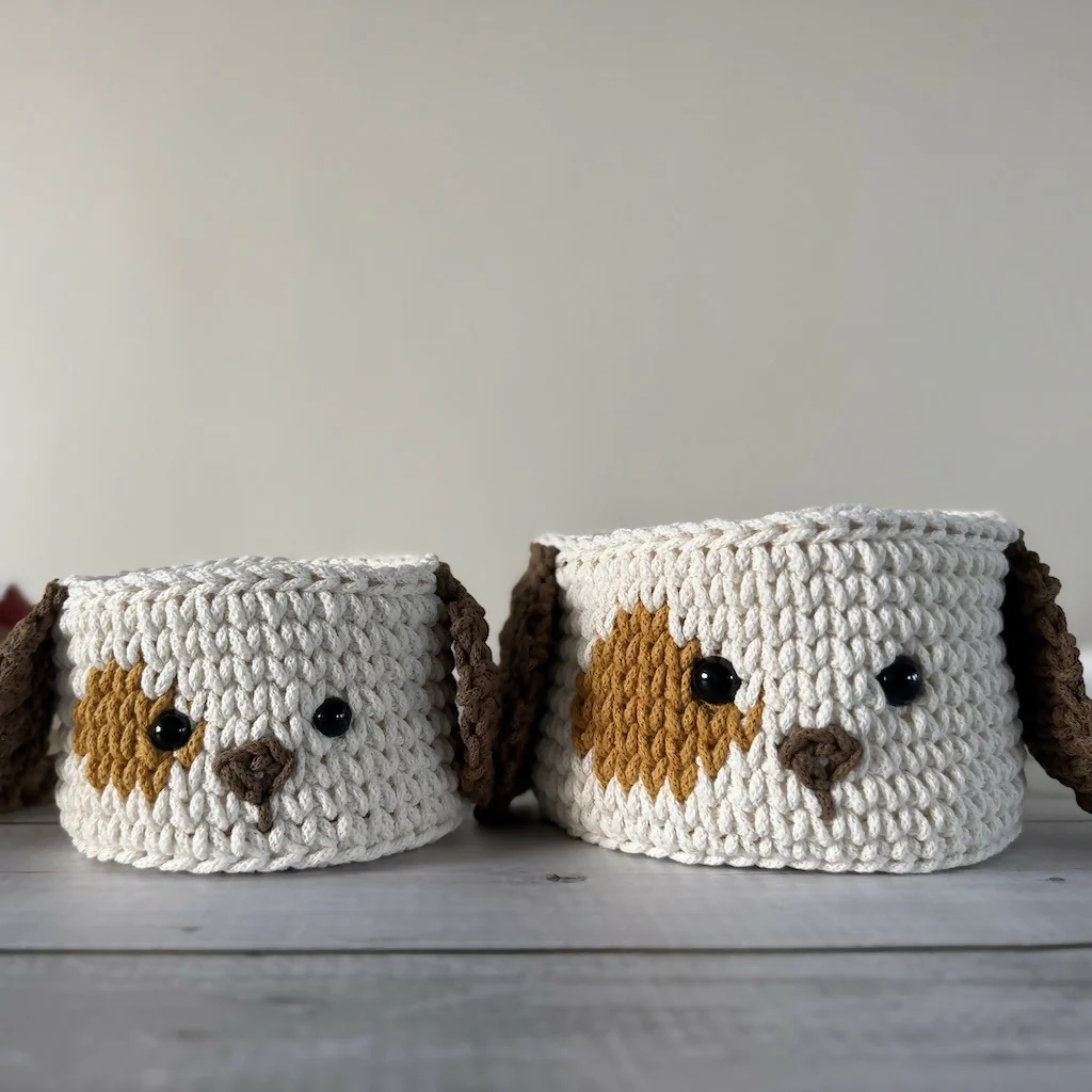 Crochet Puppy Basket - Image 3