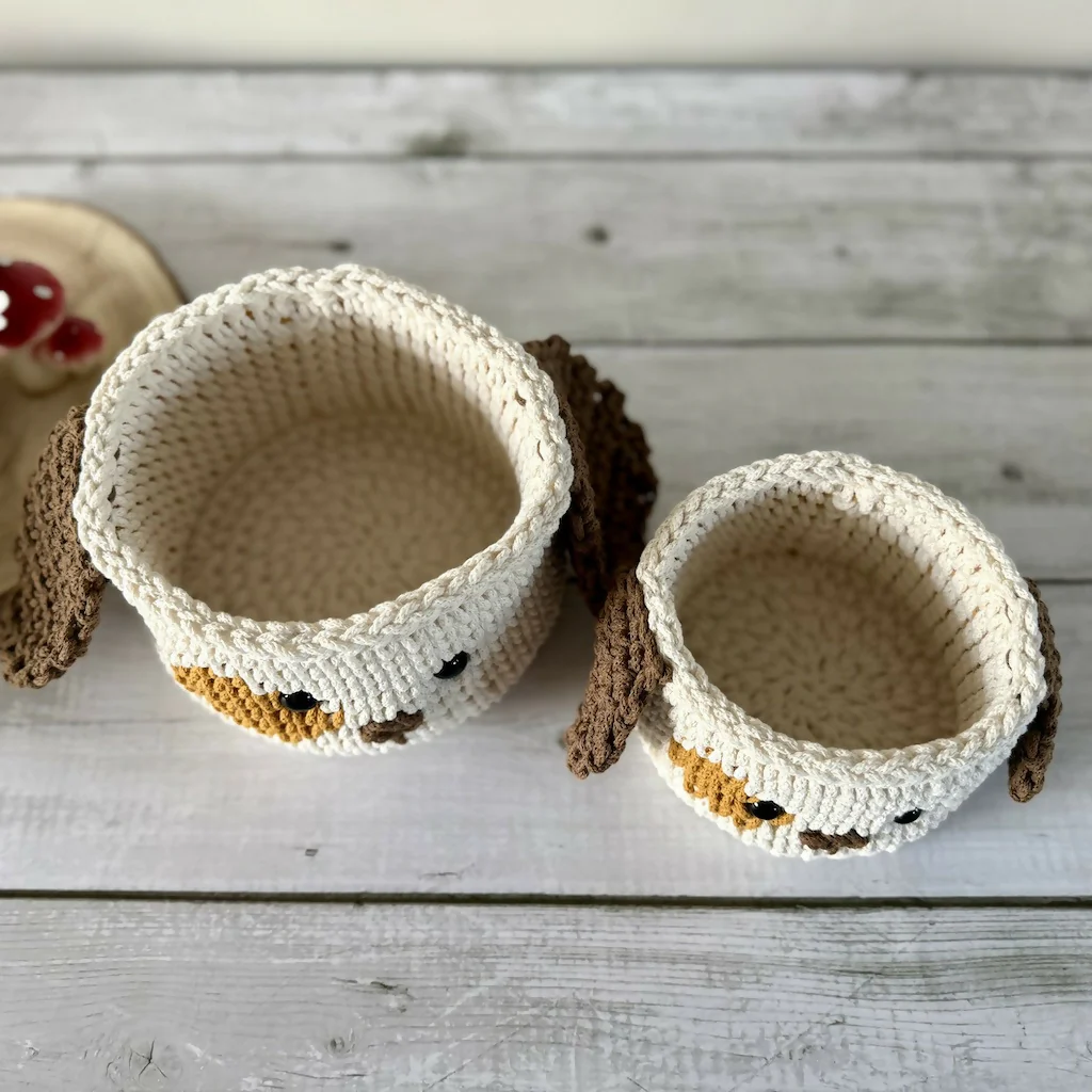 Crochet Puppy Basket - Image 4